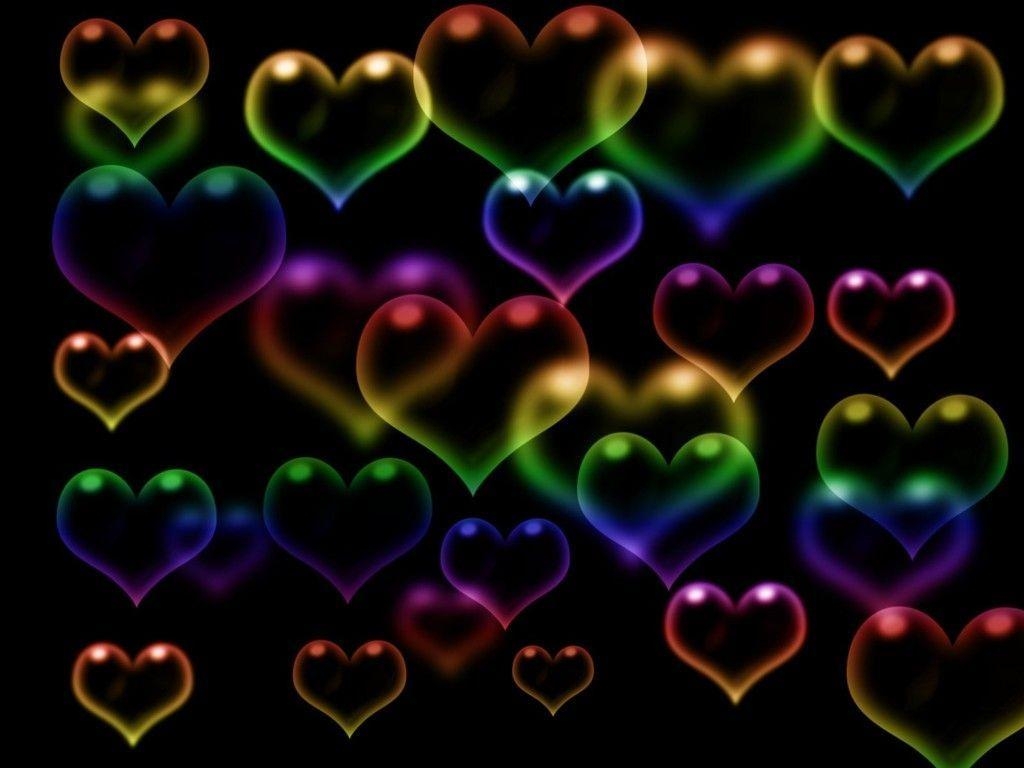 1030x770 Rainbow Hearts. rainbow hearts Wallpaper. Hearts, Desktop