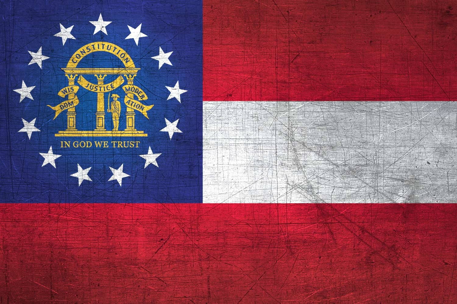 1500x1000 Georgian Flag Metal (Flag of Georgia) it for free, Desktop