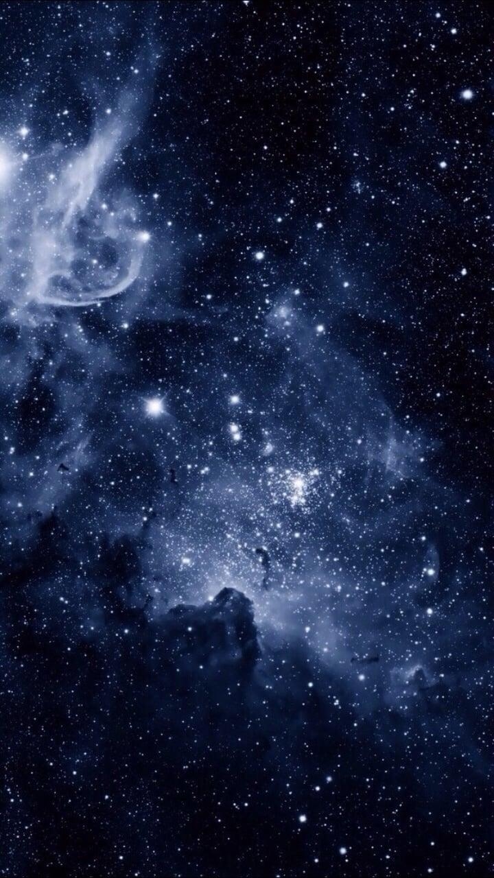 720x1280 Blue galaxy, Phone