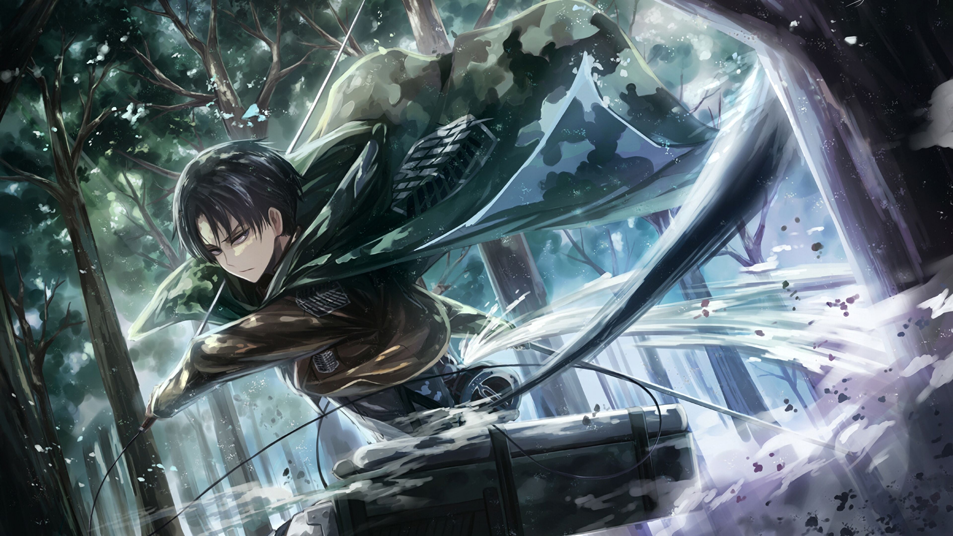 3840x2160 Levi Attack On Titan Wallpaper, Desktop