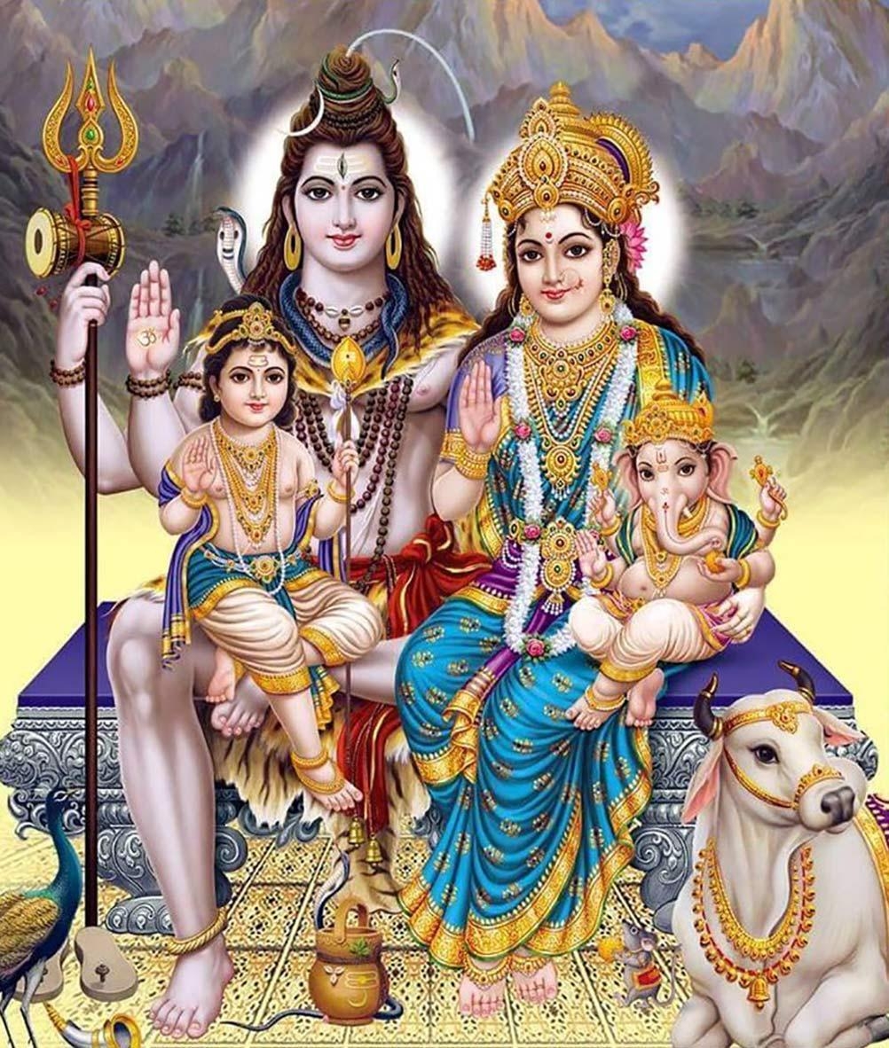 1010x1190 Shiv Parvati Full Screen HD Wallpaper for Android, Phone