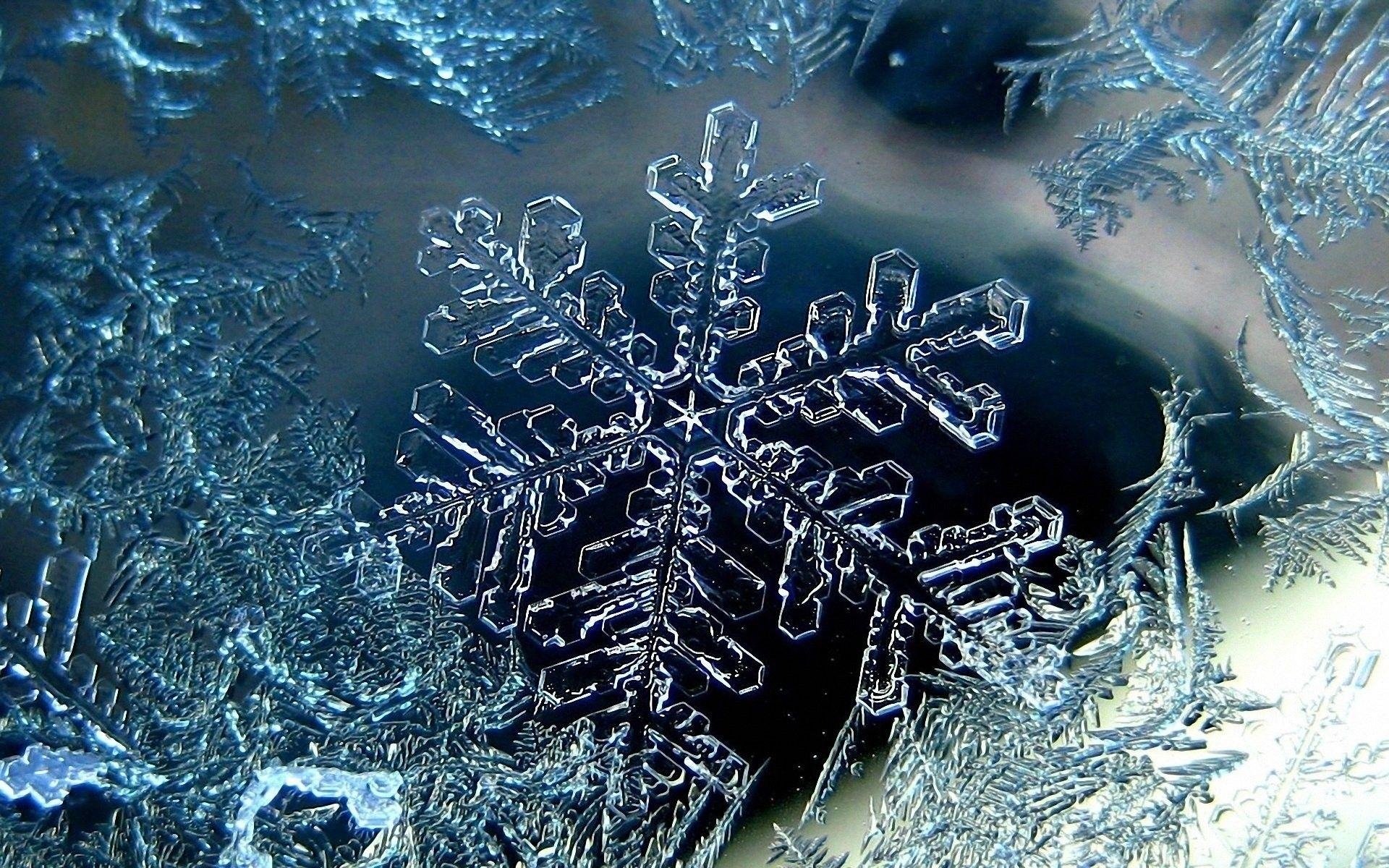 1920x1200 Nature: Winter Snowflake Snow Cold Frost HD Wallpaper Nature 3D, Desktop