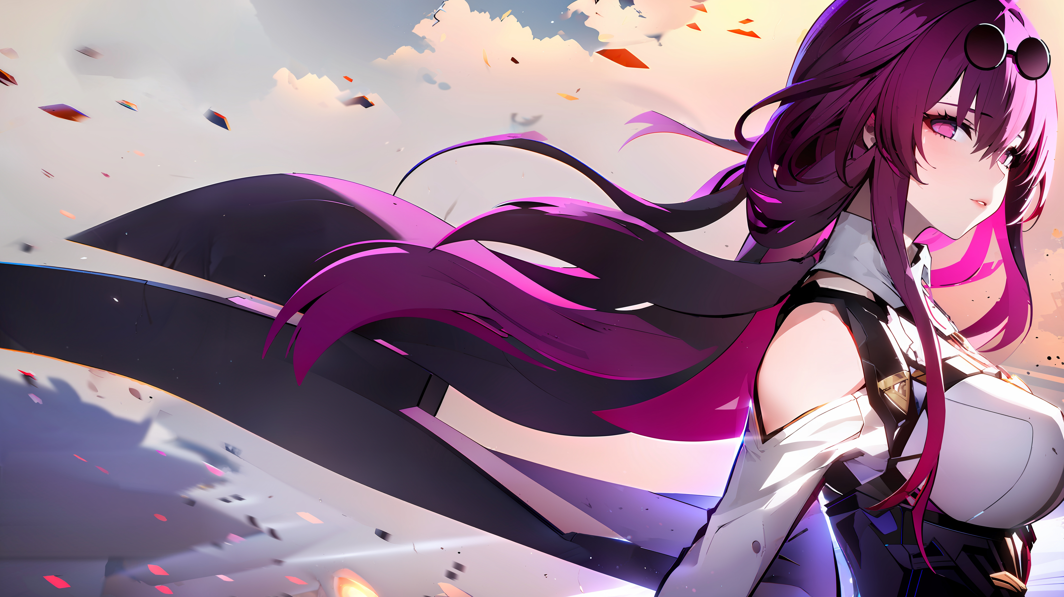 3650x2050 kafka (honkai and 1 more) generated by skrilex using abyss_orange_mix, Desktop