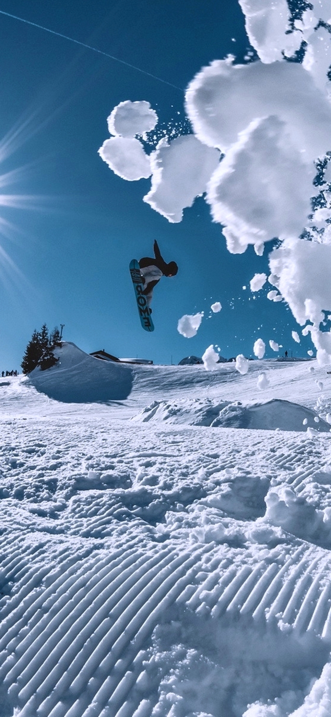 1080x2340 Snowboarding iPhone Wallpaper, Phone