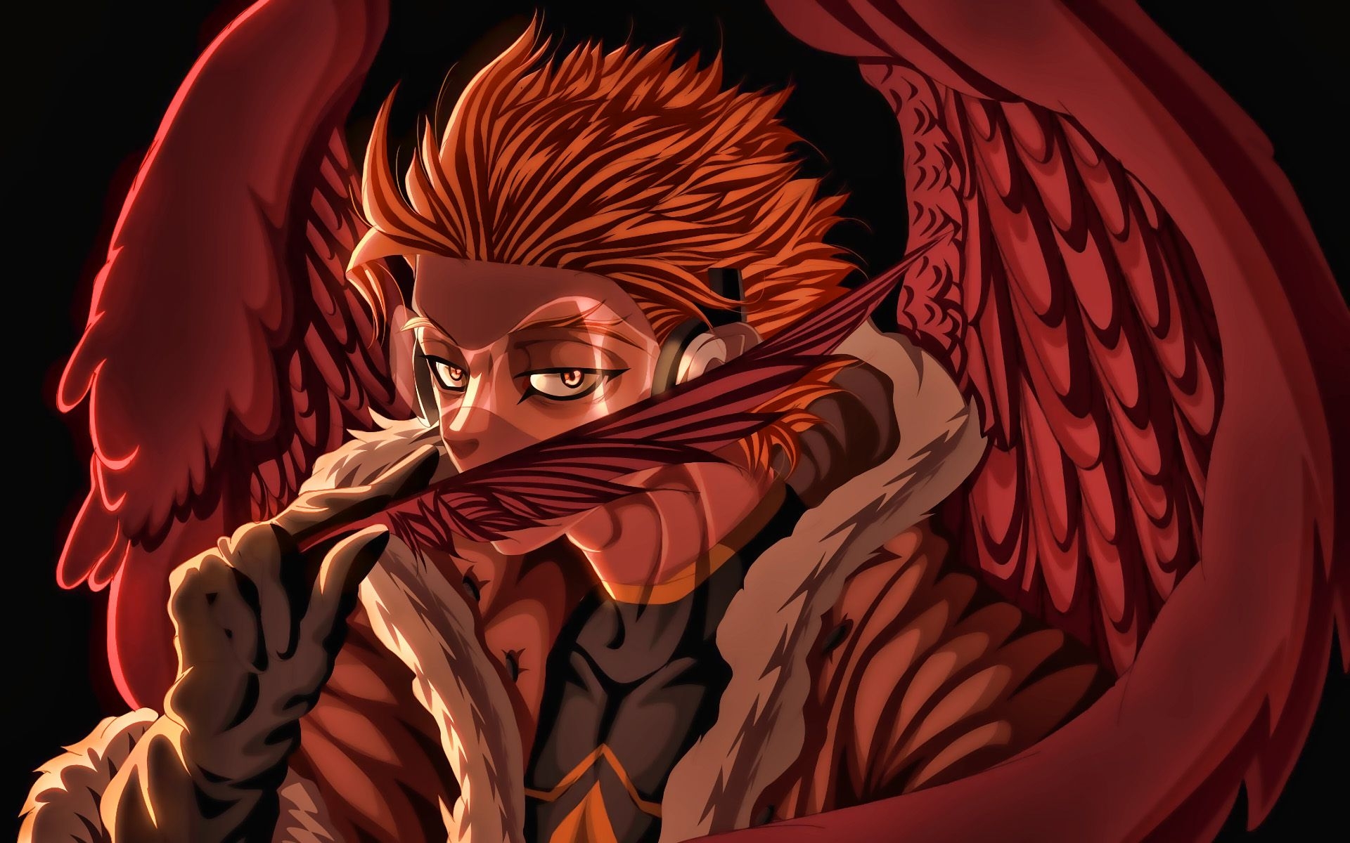 1920x1200 Download wallpaper Hawks, artwork, My Hero Academia, Boku no Hero, Desktop