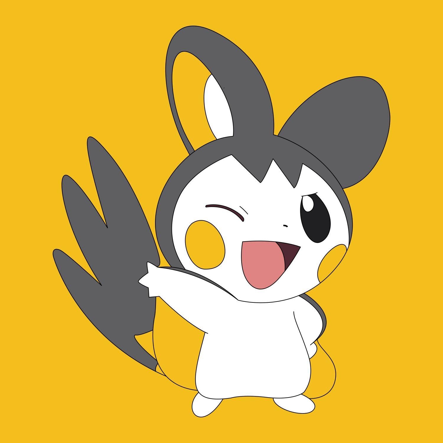 1500x1500 Emolga Cute pokemon :p. Pokemon All Generation. Pokémon, Phone