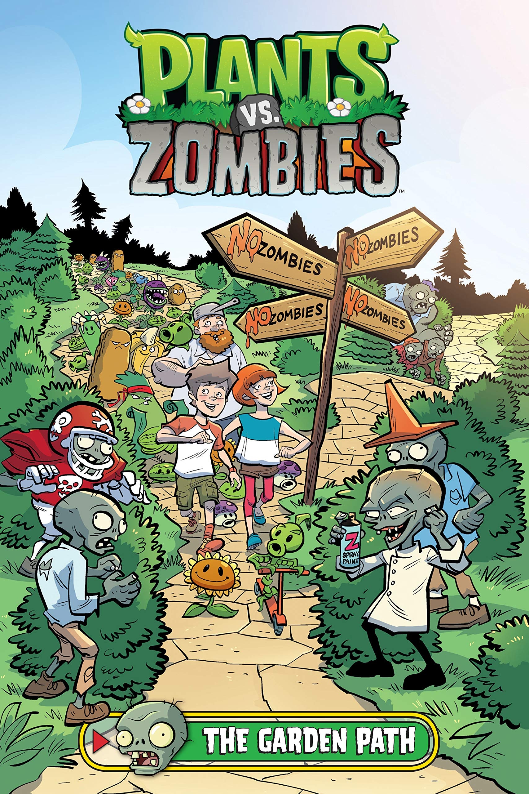 1710x2560 Plants vs. Zombies Volume 16: The Garden Path: Amazon.ca: Tobin, Phone