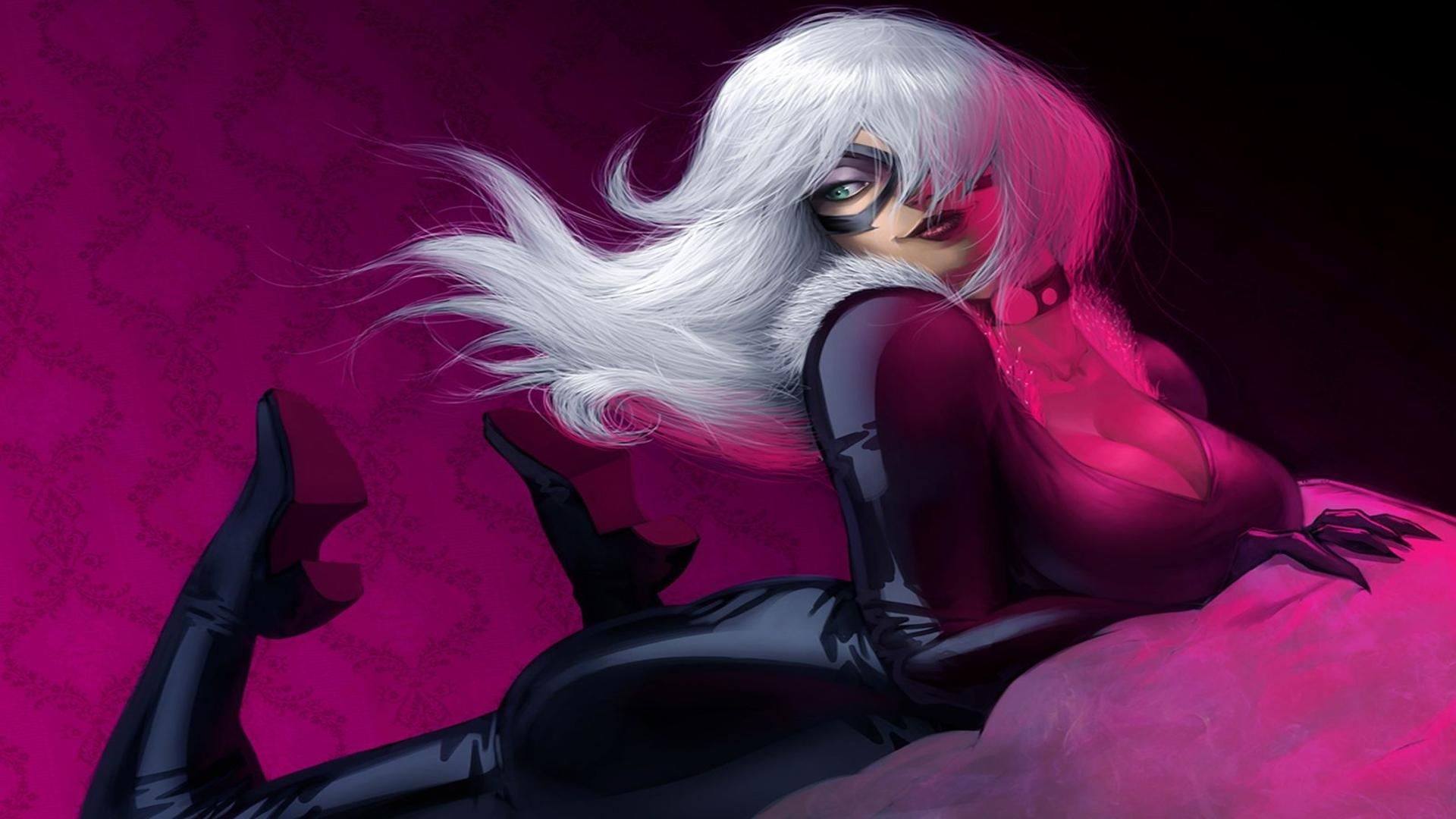 1920x1080 Black Cat HD Wallpaper Cat Anime Felicia Hardy, HD, Desktop