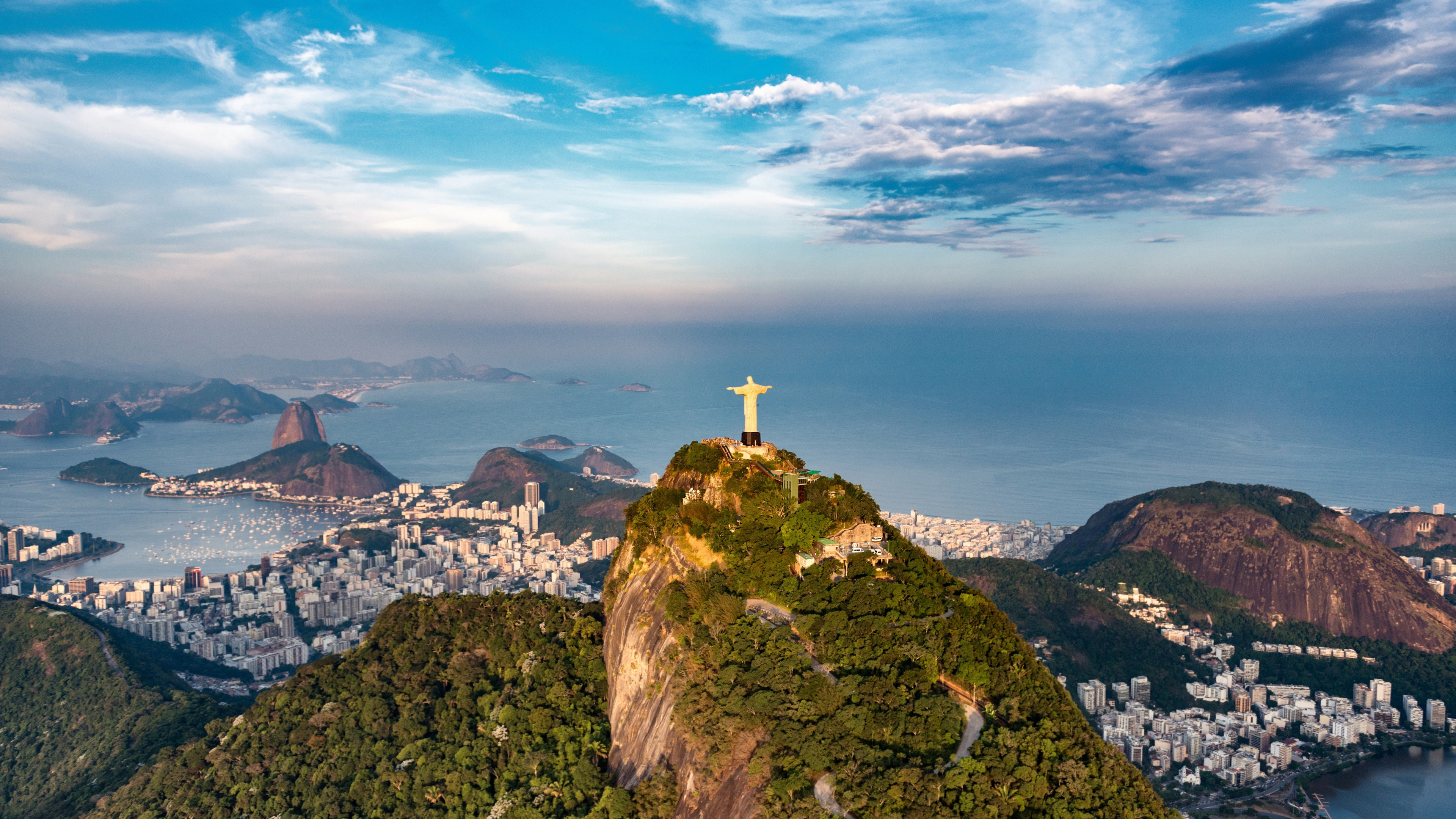 3840x2160 Download wallpaper  cliffs of rio de janeiro, aerial view, city 4k wallpaper, uhd wallpaper, 16:9 widescreen  HD background, 8704, Desktop