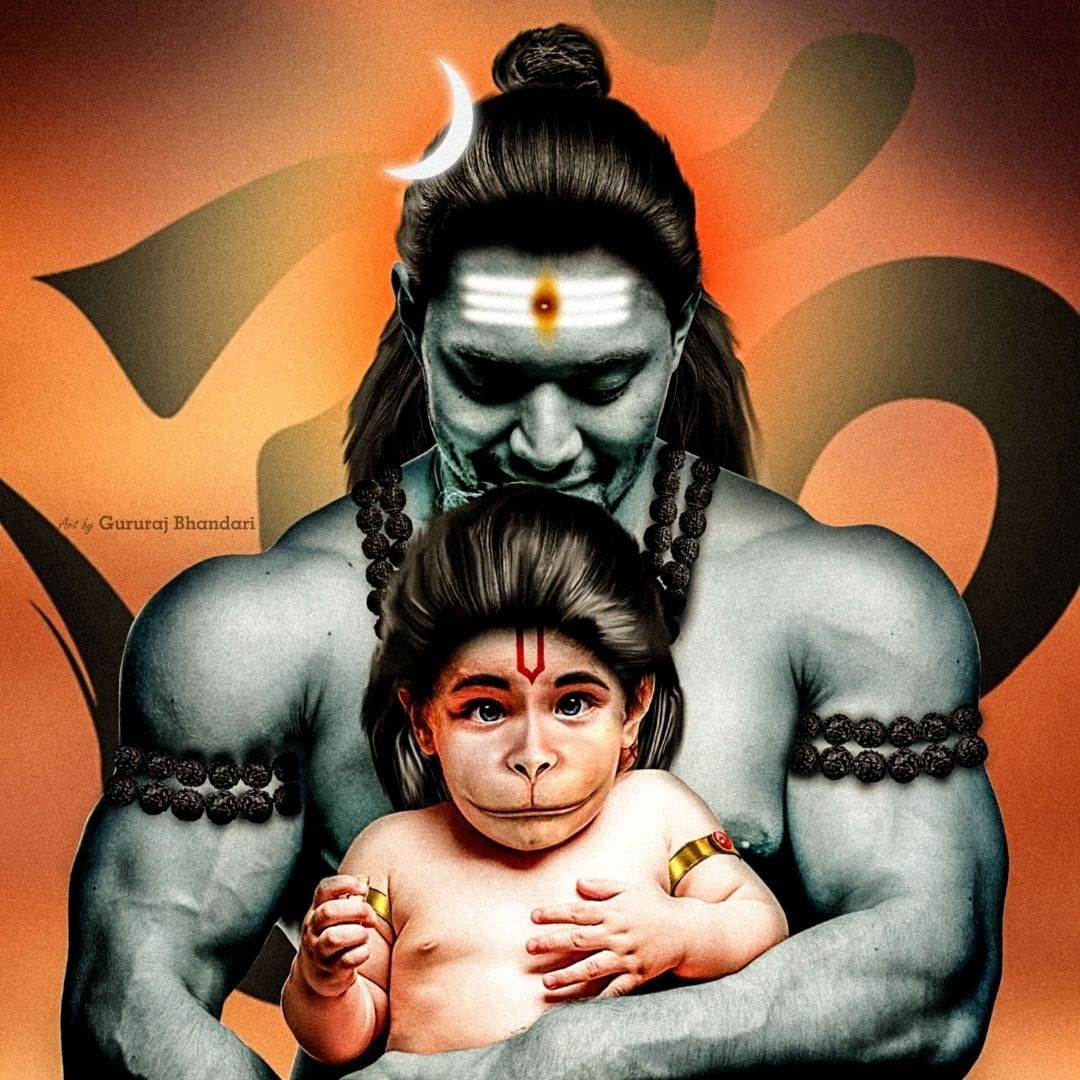 1080x1080 Gururaj Bhandari™ on Instagram: “Follow As everyone know Lord Hanuman is Rudra avatar of Lord Shiva as per sh. Lord hanuman, Hanuman, Lord shiva, Phone