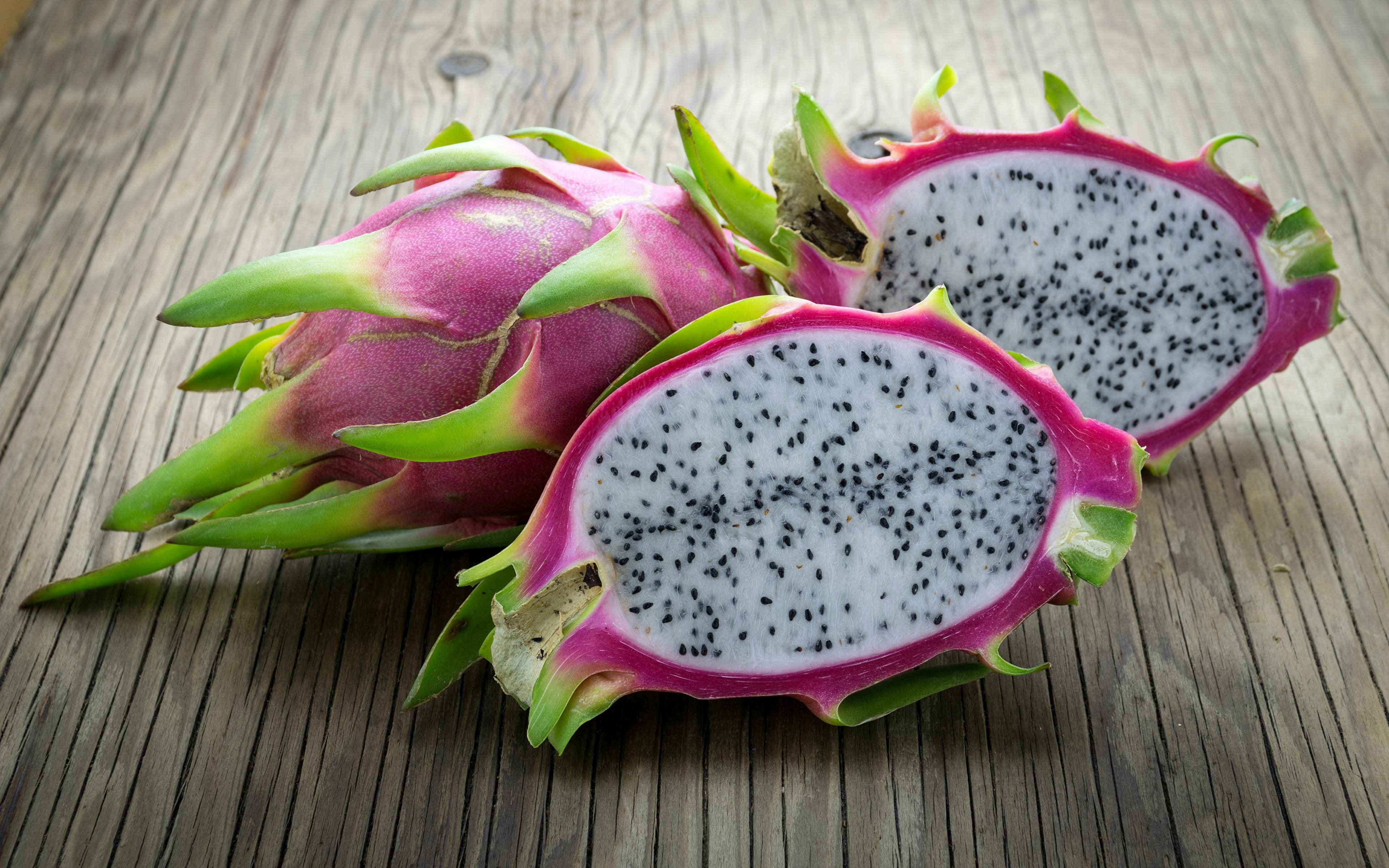 3840x2400 Wallpaper Pitaya Food Fruit Closeup, Desktop