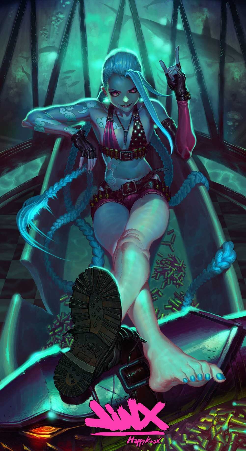 1010x1840 4K Arcane Jinx Wallpaper, Phone