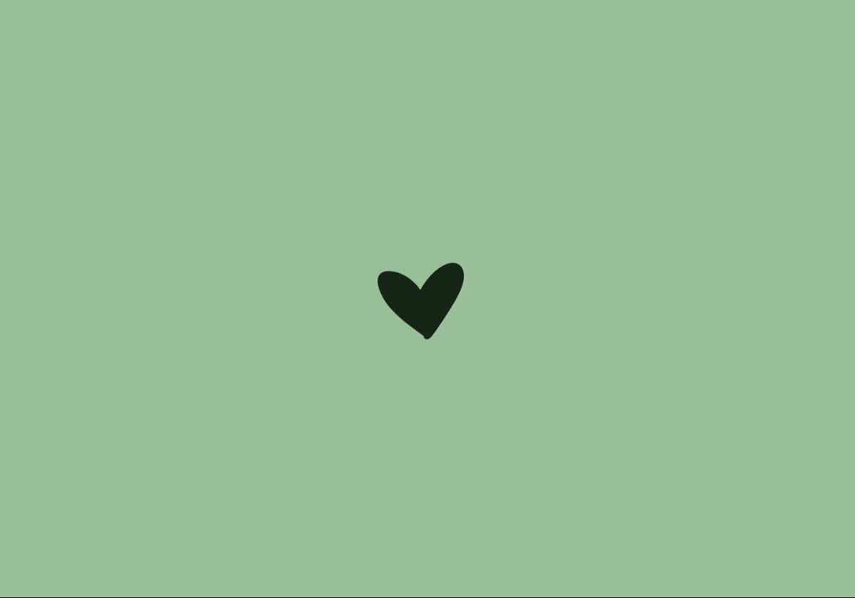 1200x840 Sage Green Simple Heart Wallpaper. iPad wallpaper, Macbook wallpaper, iPhone background wallpaper, Desktop