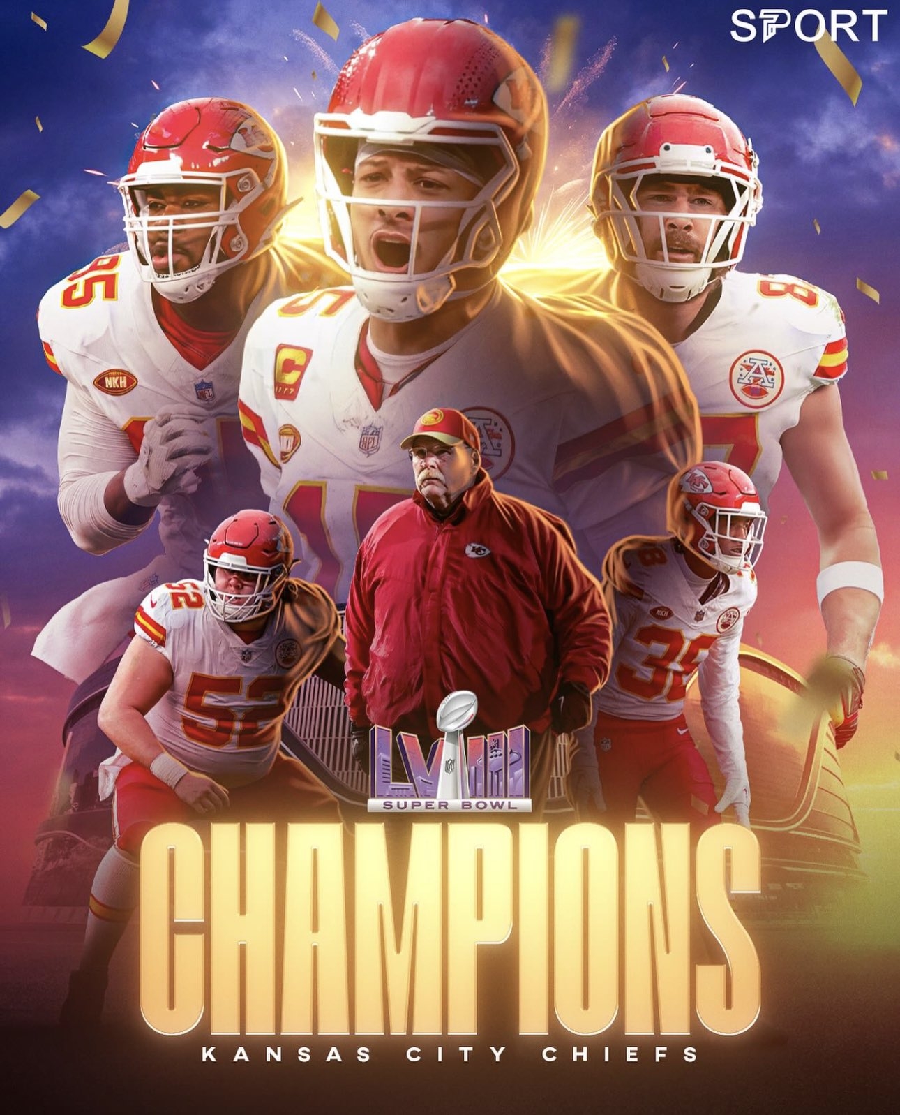 1290x1600 KANSAS CITY CHIEFS WIN SUPERBOWL LVIII, Phone