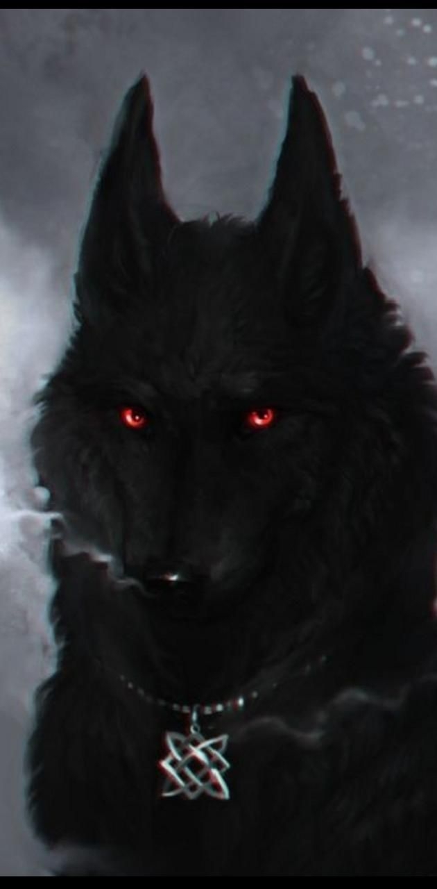 630x1280 Red Eyed Wolf wallpaper by BelleNight. e16a. Wolf wallpaper, Wolf picture, Wolf skull, Phone