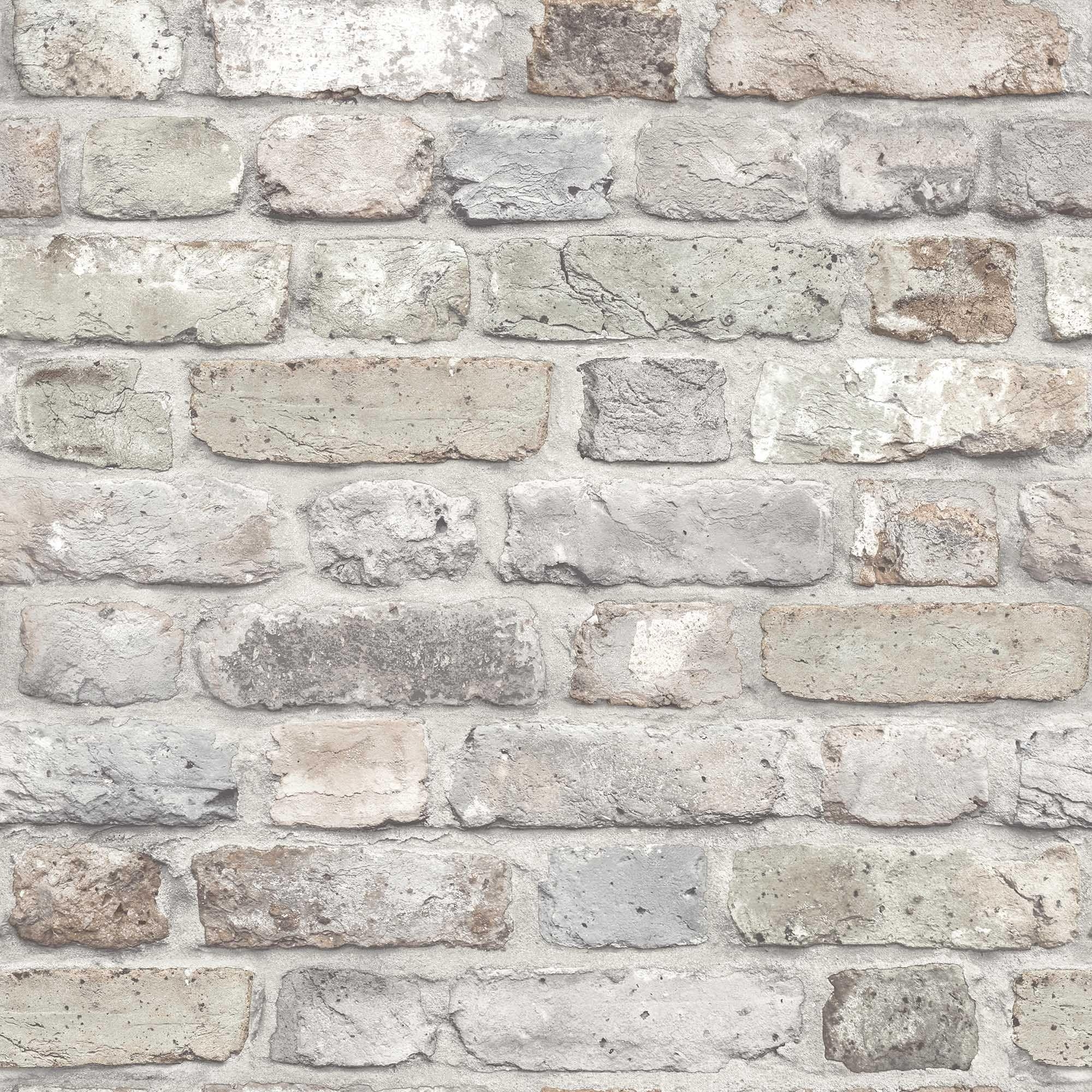 2000x2000 Gold Pink Rustic Brick Matt Wallpaper. Departments. DIY at B&Q, Phone