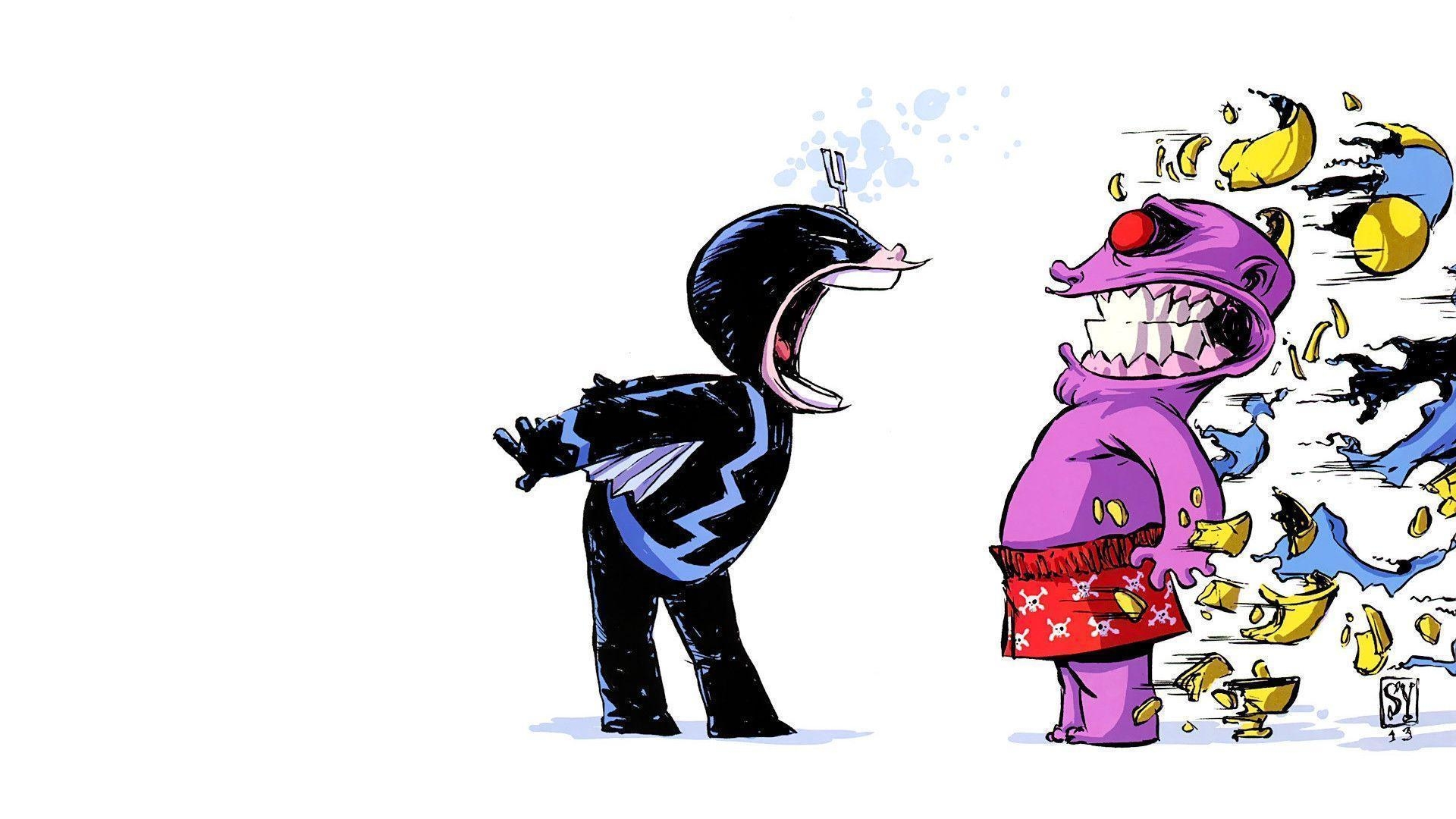 1920x1080 Black Bolt vs. Thanos (by Skottie Young) [], Desktop