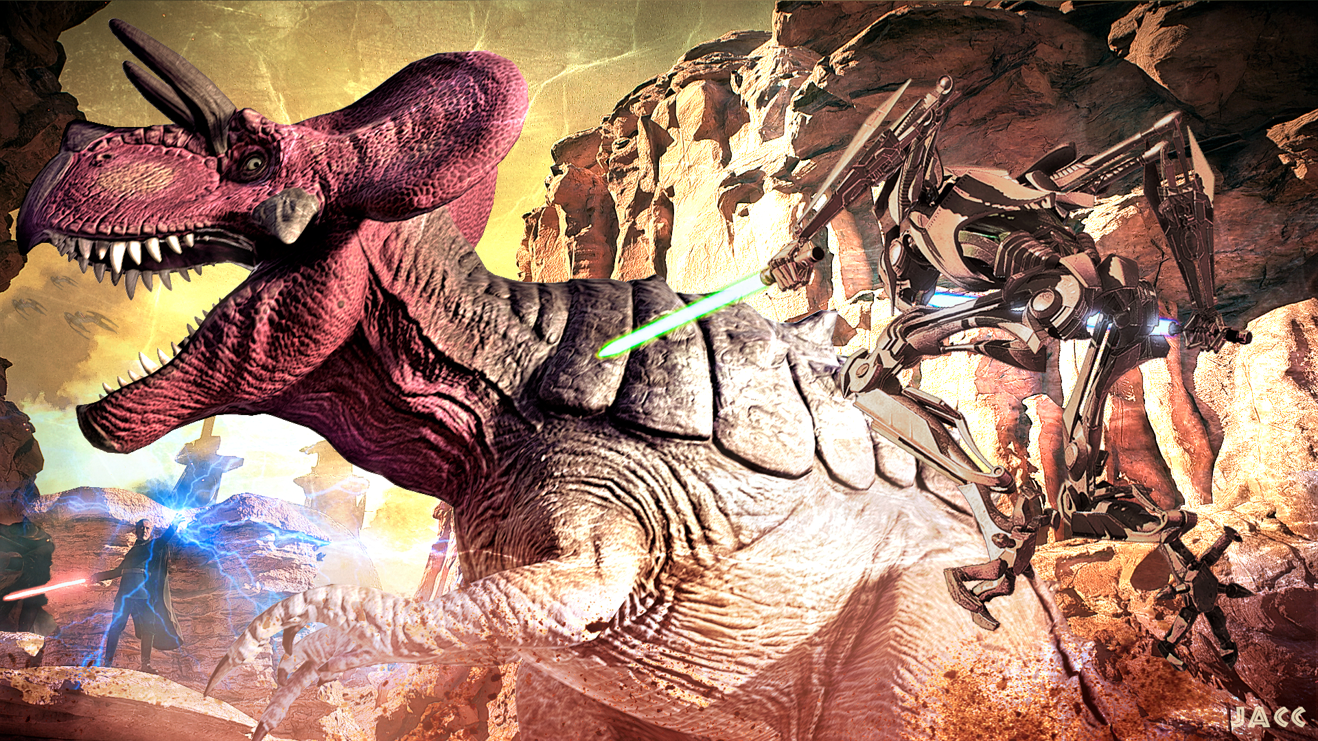 1920x1080 ULTIMASAURUS in Geonosis (Pict by JACC) (mod by Mr Troodon), Desktop