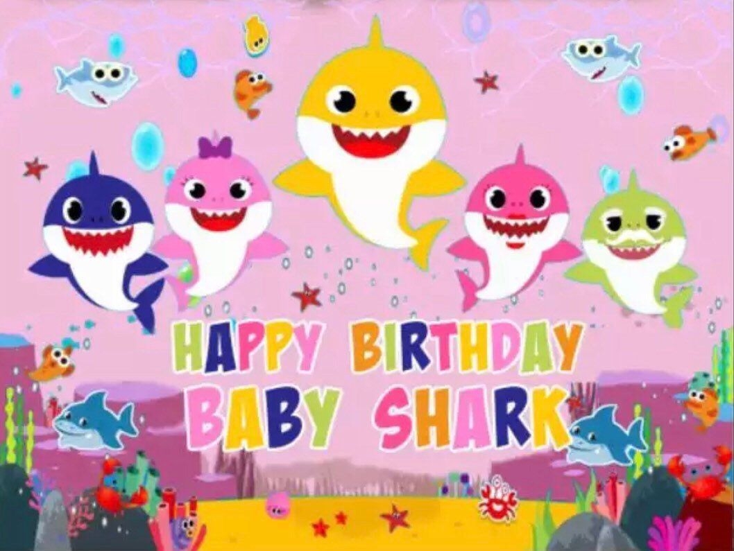 1060x800 Birthday Baby Shark Wallpaper Free Birthday Baby Shark Background, Desktop