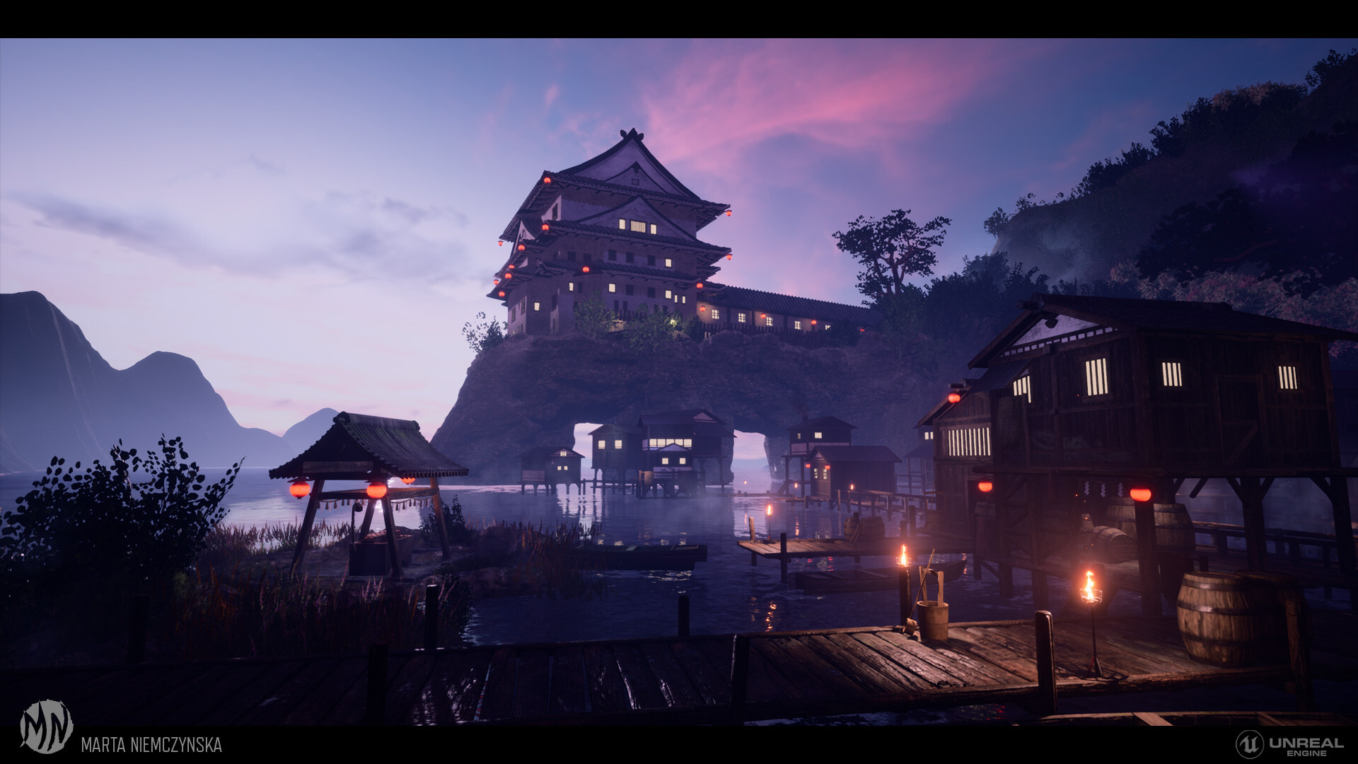 1920x1080 Marta Niemczynska Japan Environment (UE4), Desktop