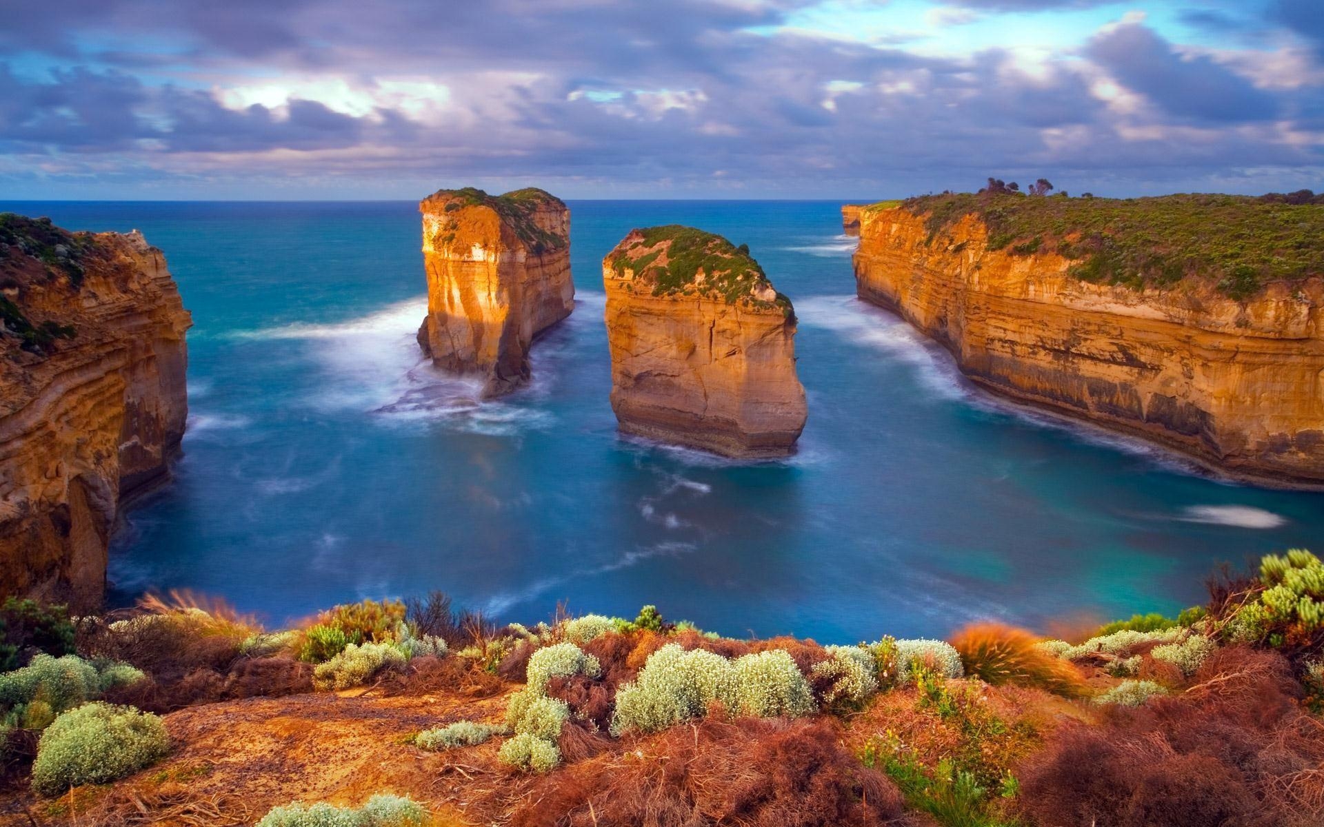 1920x1200 Great Ocean Road In Victoria Australia Coastal Landscape 4k Ultra HD, Desktop