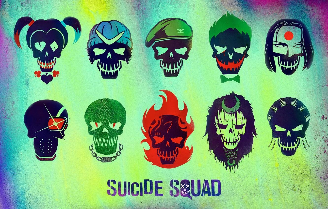 1340x850 Wallpaper Slipknot, Joker, Diablo, Katana, Deadshot, Harley Quinn, Desktop