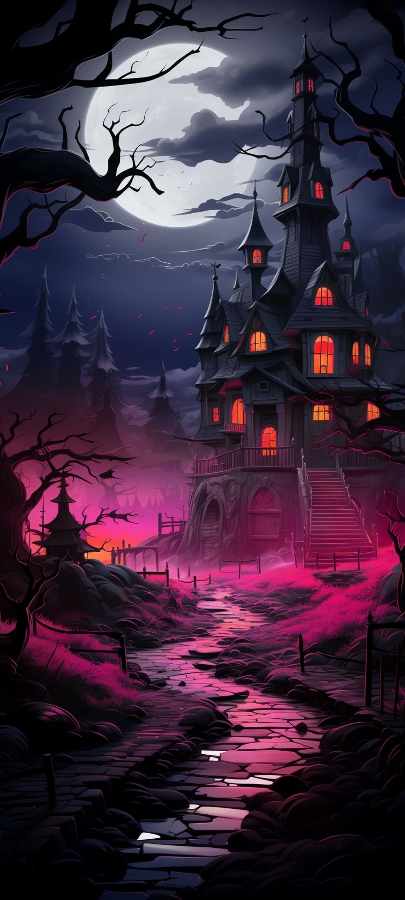 800x1780 Halloween Wallpaper Download, Phone