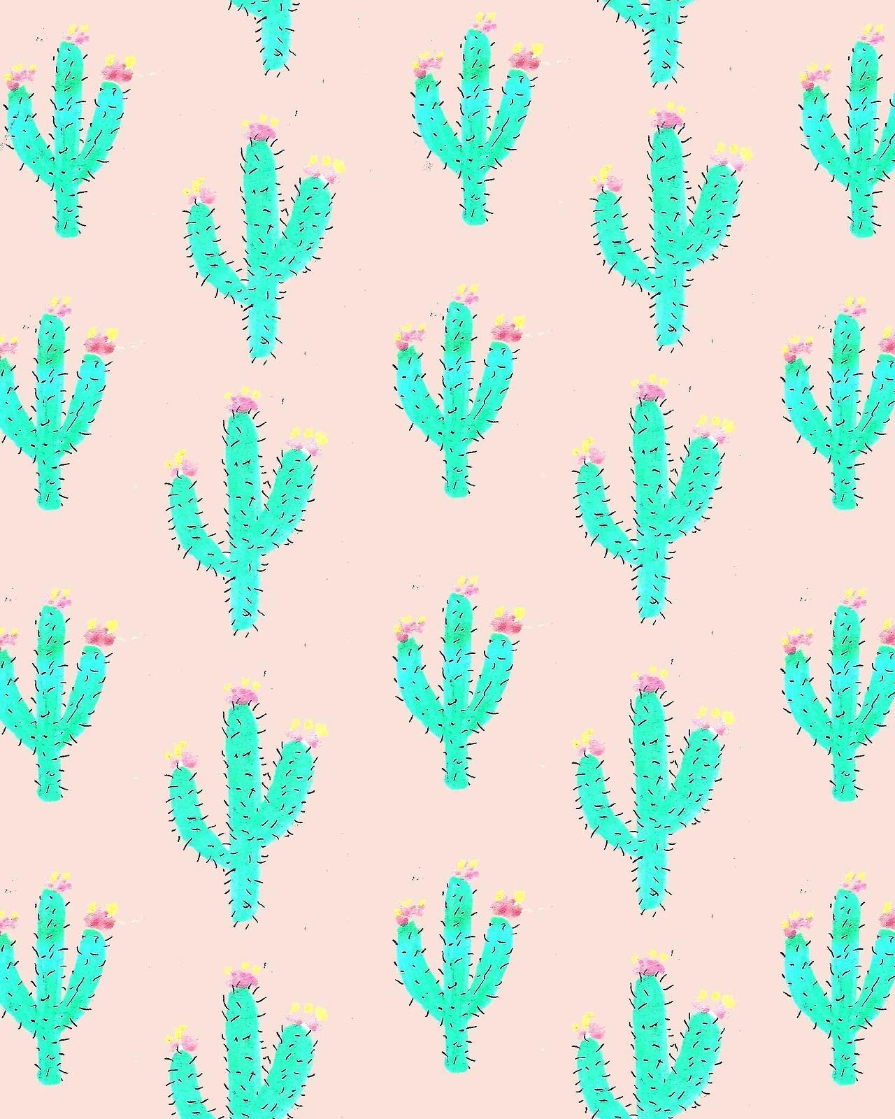 1280x1600 Drawn cactus tumblr wallpaper and in color drawn cactus, Phone