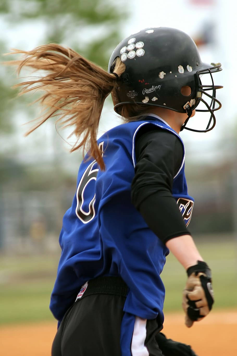 910x1370 Download Cute Softball Girl Wallpaper, Phone