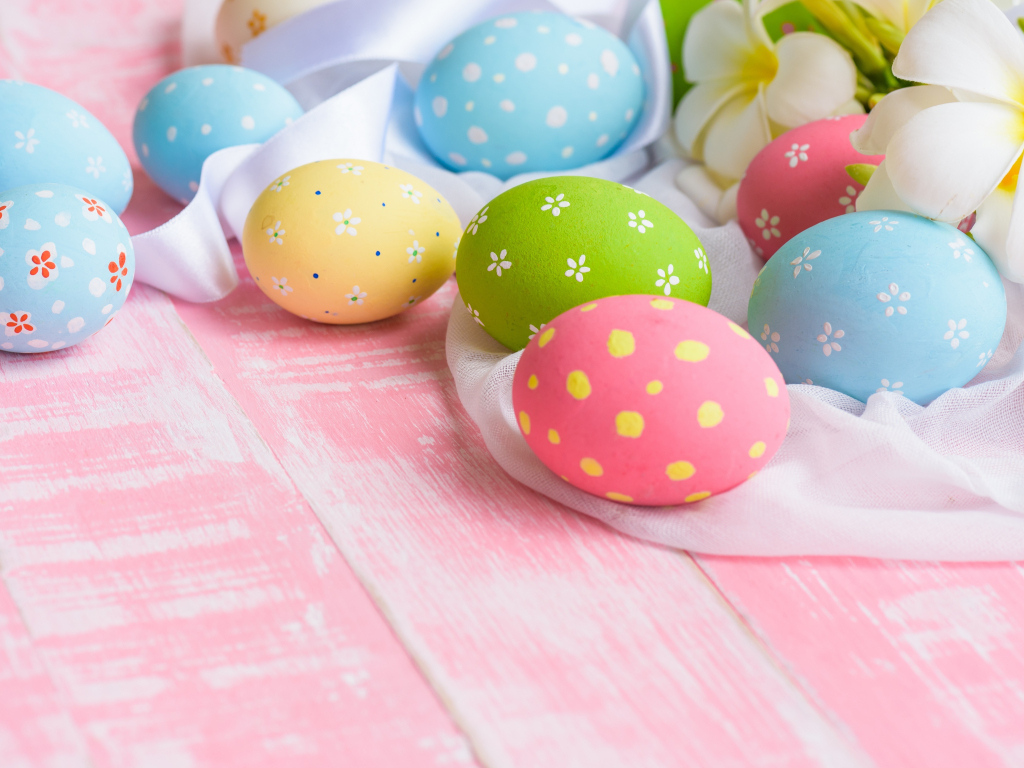 1030x770 Colorful, easter eggs, design wallpaper, HD image, picture, background, f198f5, Desktop