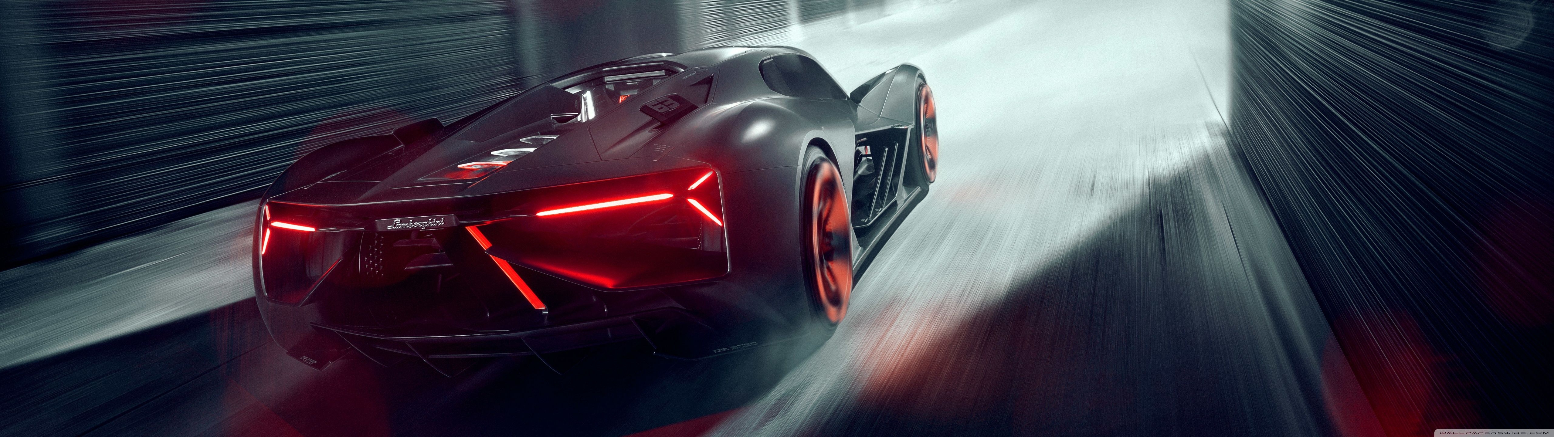 5120x1440 Lamborghini Terzo Millennio Electric Supercar Rear Ultra HD Desktop Background Wallpaper for 4K UHD TV, Widescreen & UltraWide Desktop & Laptop, Multi Display, Dual Monitor, Tablet, Dual Screen