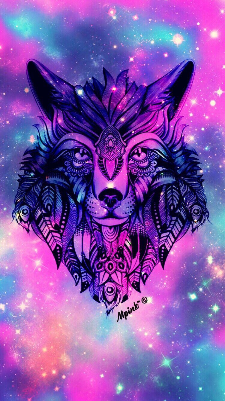 750x1340 Pink Wolf Wallpaper Free Pink Wolf Background, Phone