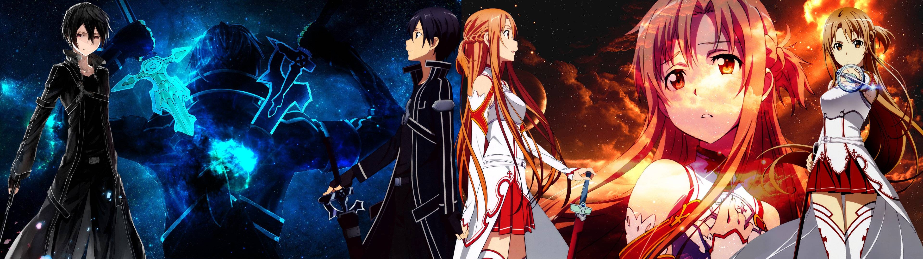 3840x1080 Dual monitor Anime wallpaper, HD background, Dual Screen