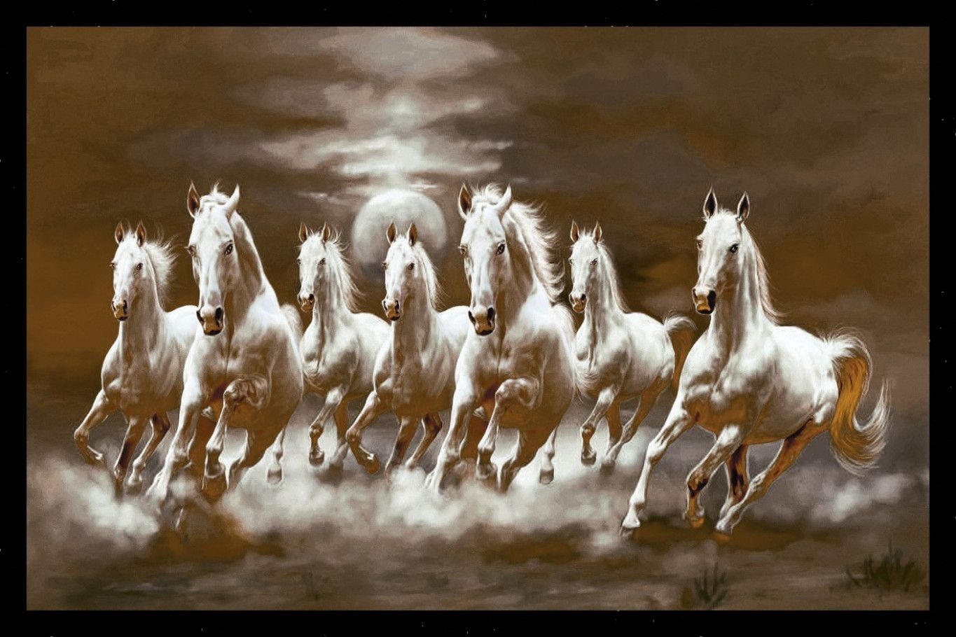 1370x910 The Truth About 12 Horses Painting Direction Is About To Be Revealed Horses Painting Direction. Horse wallpaper, White horse image, Horse background, Desktop