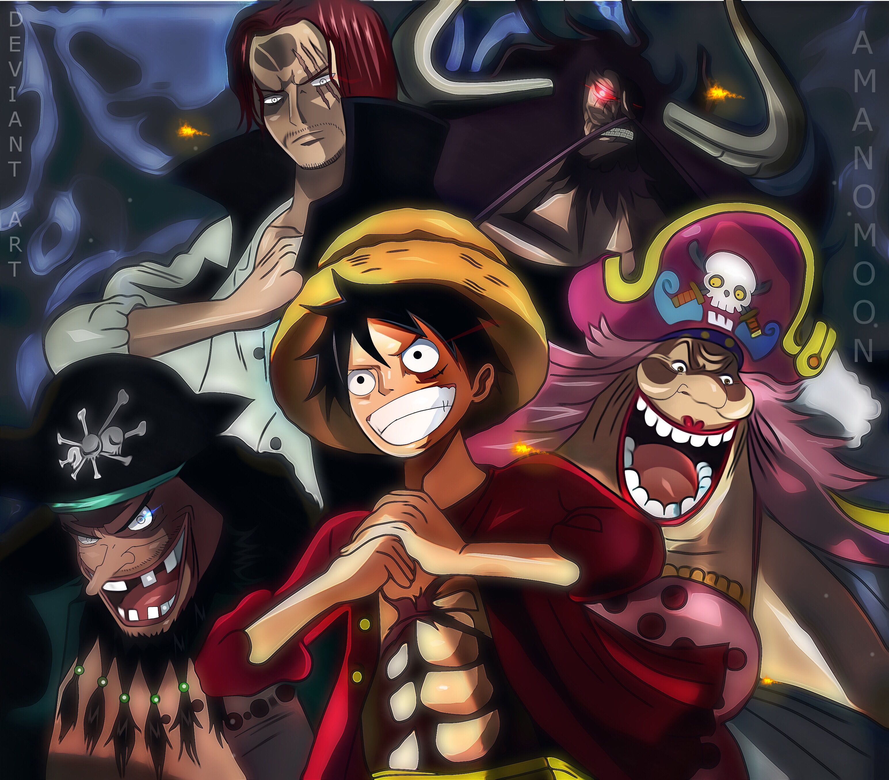 3090x2720 One Piece Charlotte Linlin Kaido Marshall D Teach Monkey D Luffy Shanks 1600x900 Resolution HD 4k Wallpaper, Image, Background, Photo and Picture, Desktop