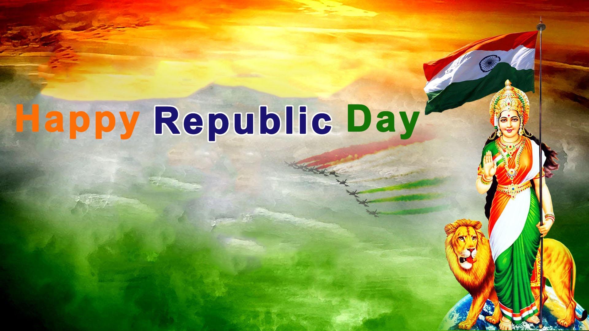 1920x1080 Bharat Mata Flag Beautiful HD Wallpaper Republic Day 26th January, Desktop