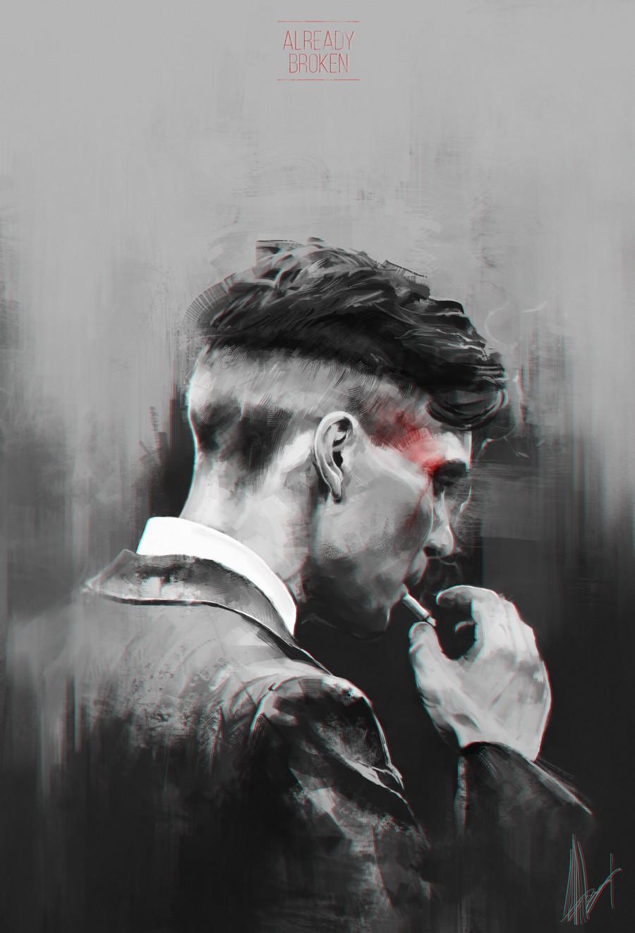 900x1330 Tommy Shelby Wallpaper, Phone