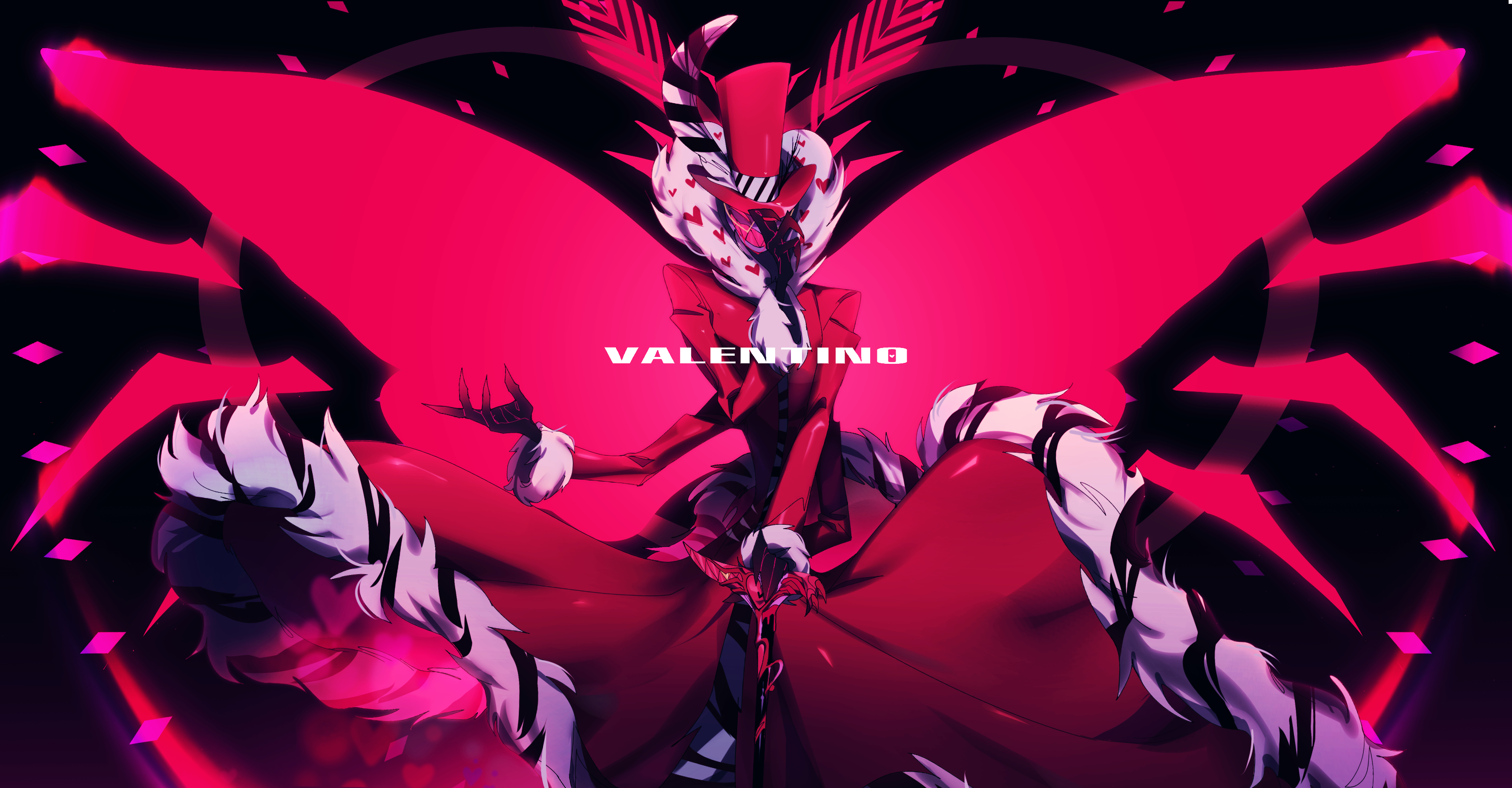 3550x1850 Valentino (Hazbin) Hotel Anime Image Board, Desktop