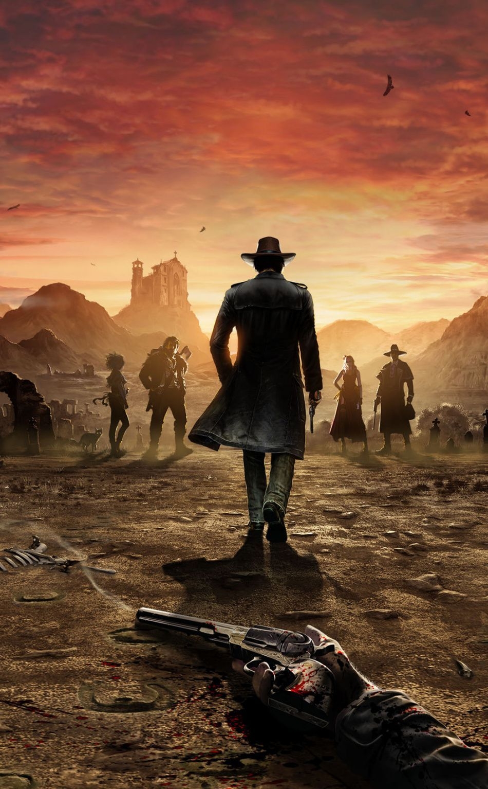 950x1540 Desperados III, Video game, poster,  wallpaper. Red, Phone