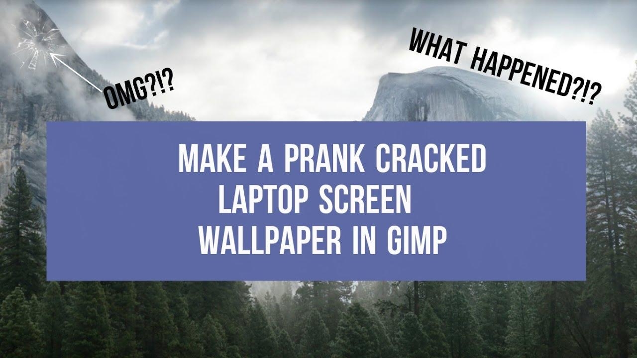 1280x720 Make a prank cracked laptop screen wallpaper in gimp, Desktop