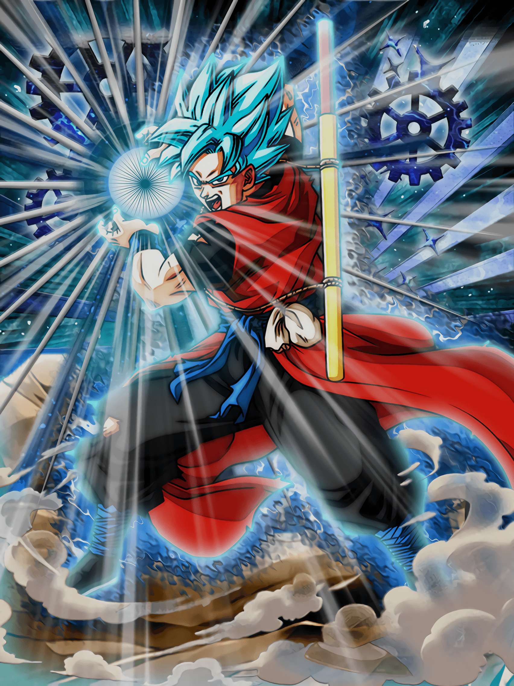 1710x2280 Son Goku (Xeno) Dragon Ball Heroes Anime Image Board, Phone