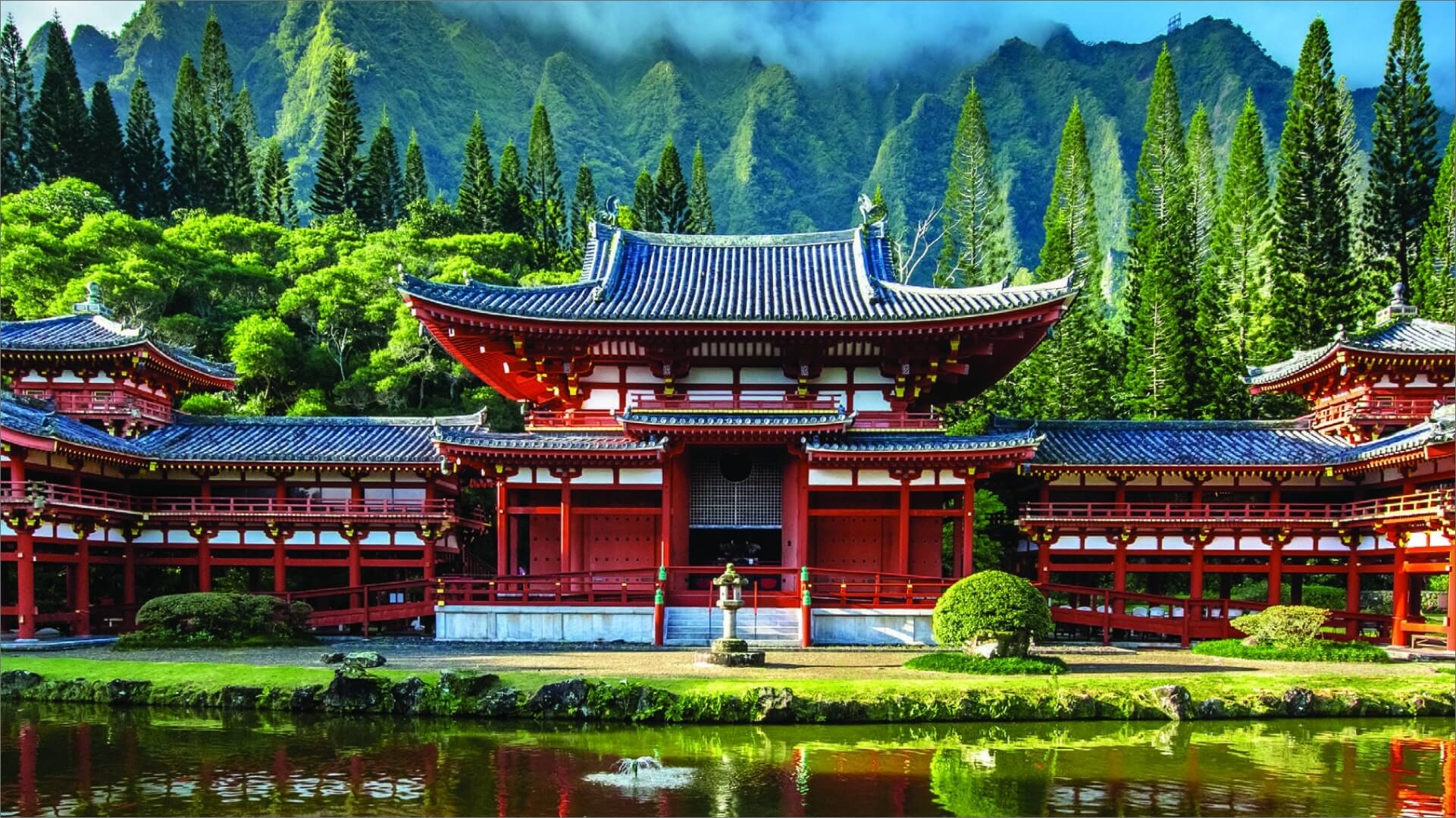 1930x1080 The Byodo In Temple, Desktop