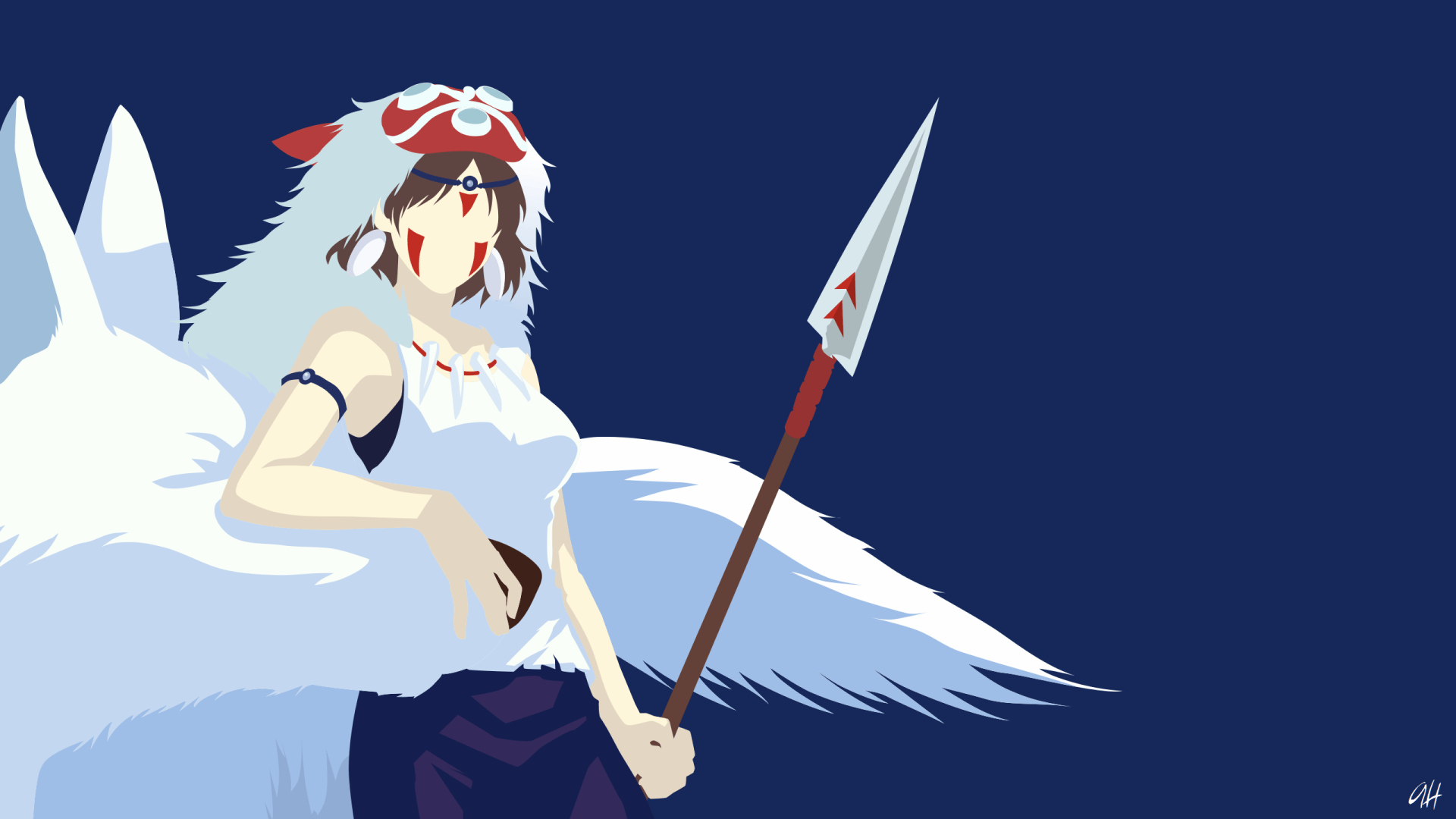 1920x1080 Movie Princess Mononoke Mononoke Hime Anime Minimalist Wallpaper, Desktop