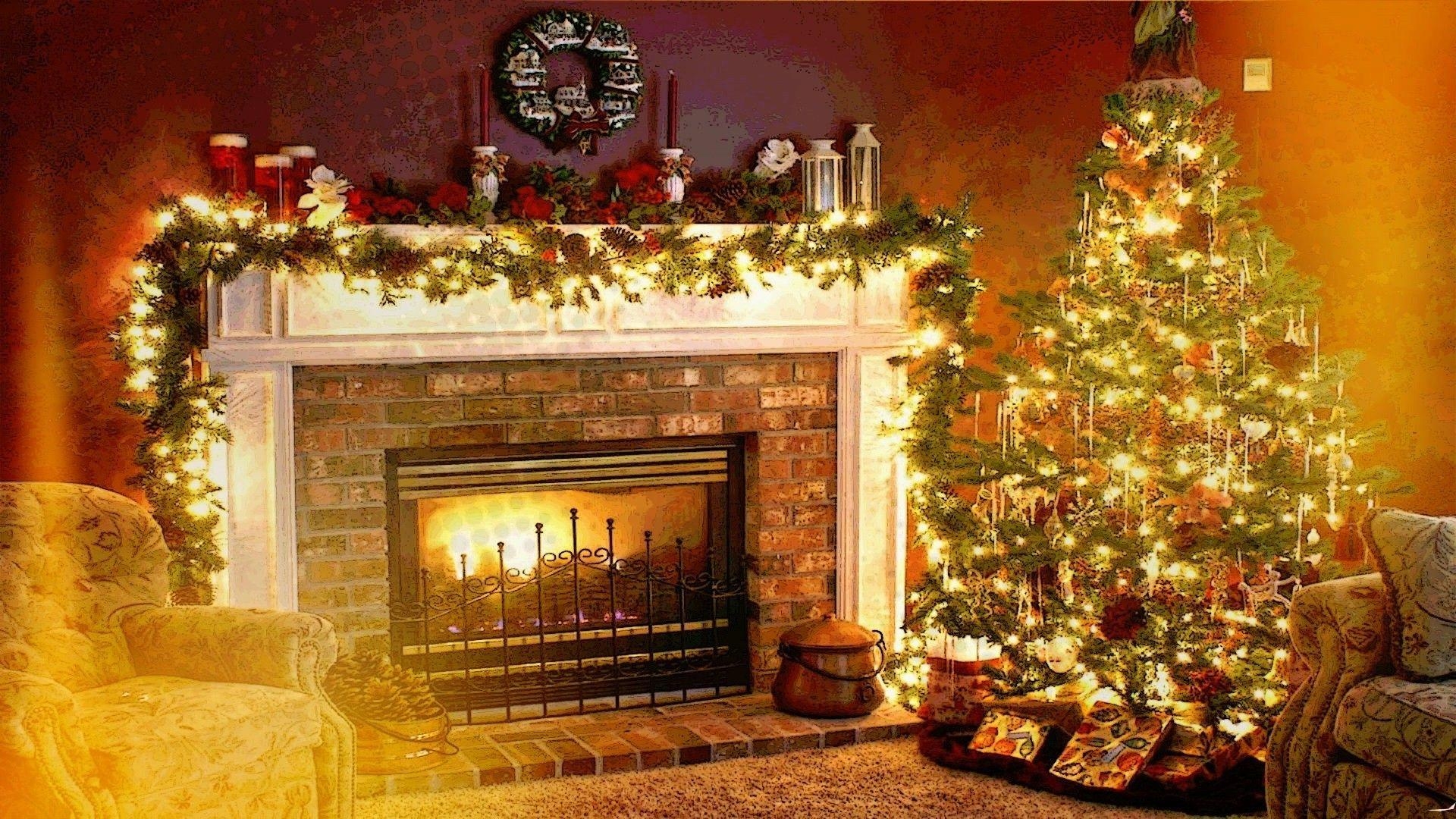 1920x1080 Christmas Fireplace Wallpaper Free Christmas, Desktop