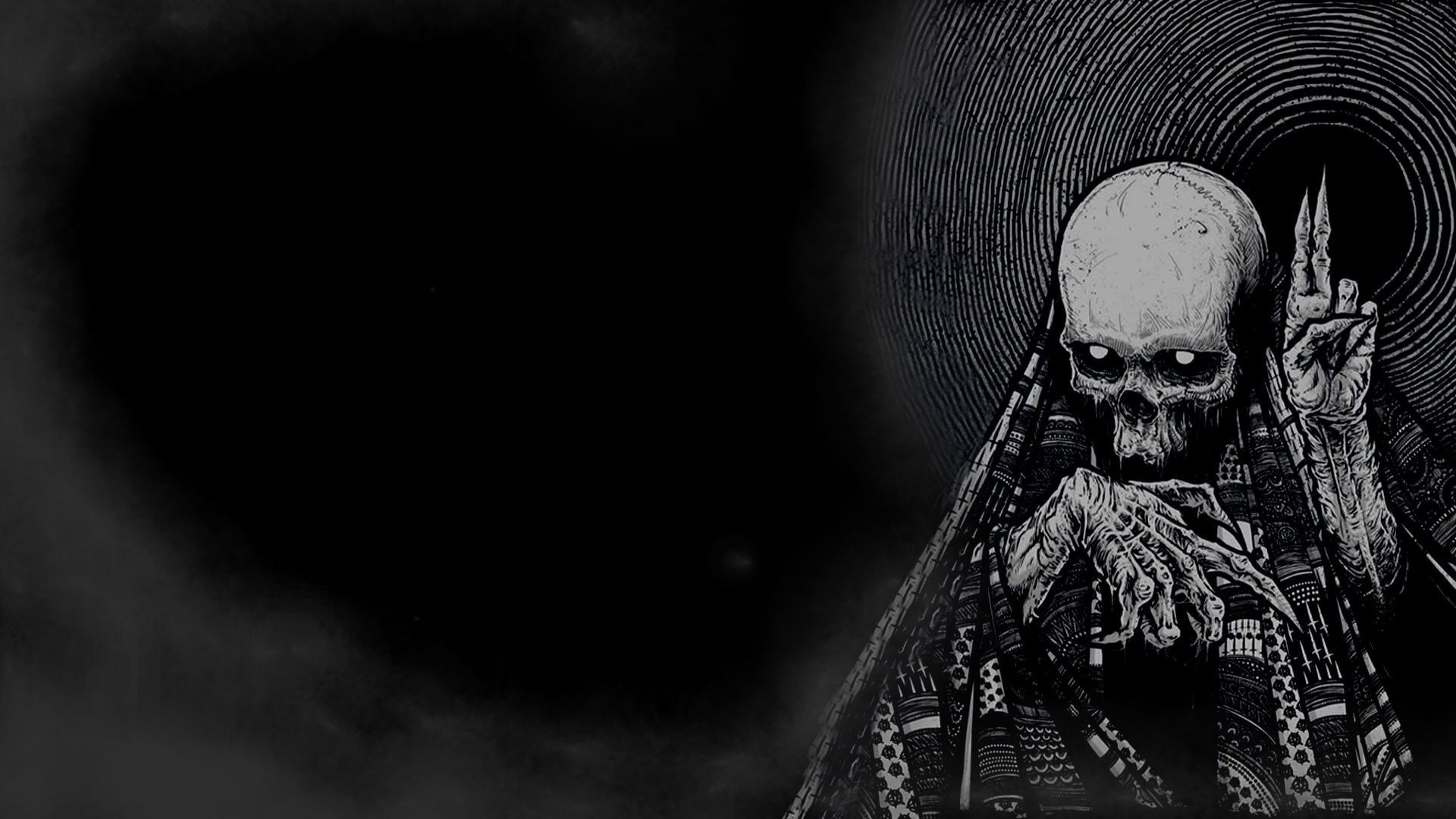 1920x1080 Dark Skull HD Wallpaper Live Wallpaper HD. Black skulls wallpaper, Skull wallpaper, Desktop wallpaper art, Desktop