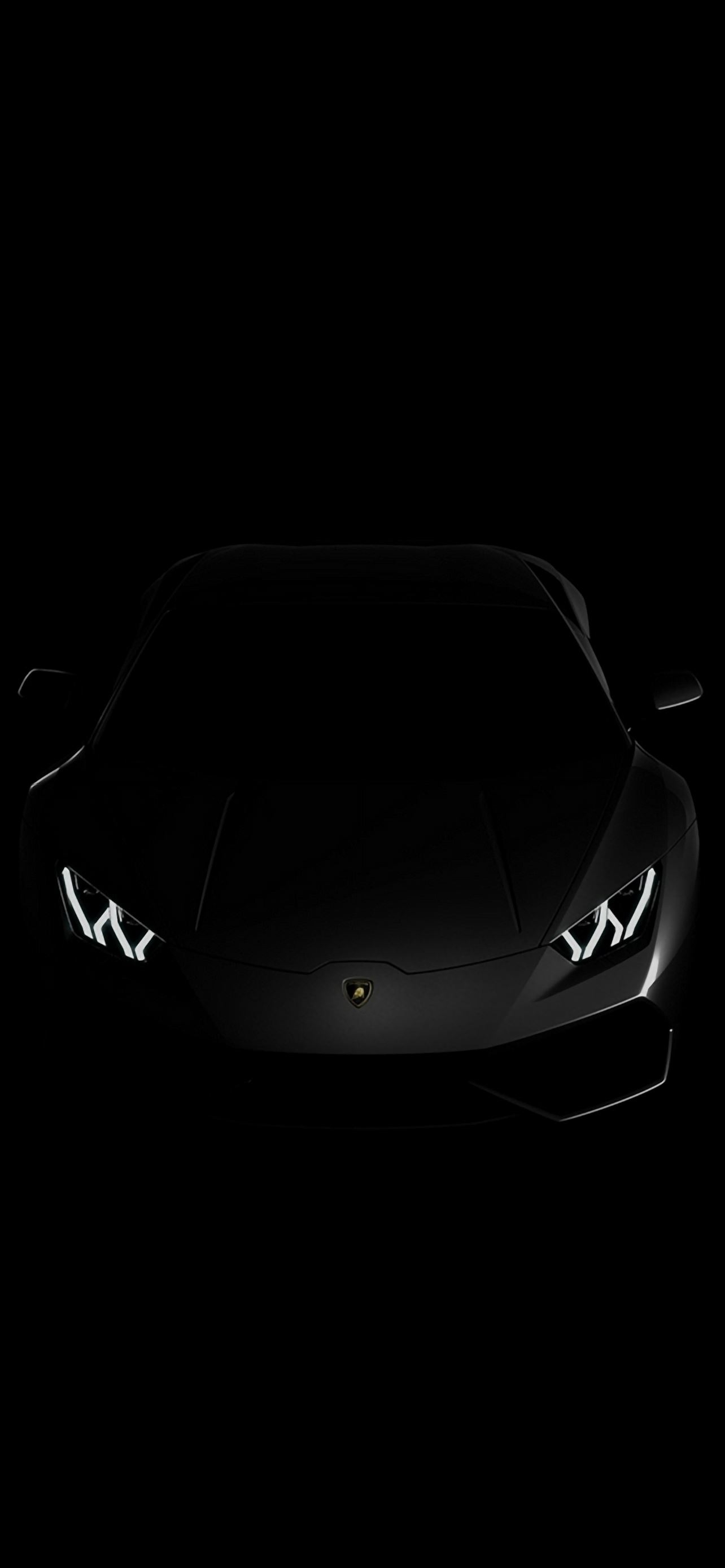 1290x2780 Lamborghini Huracan Lp Black Dark iPhone Wallpaper Free Download, Phone