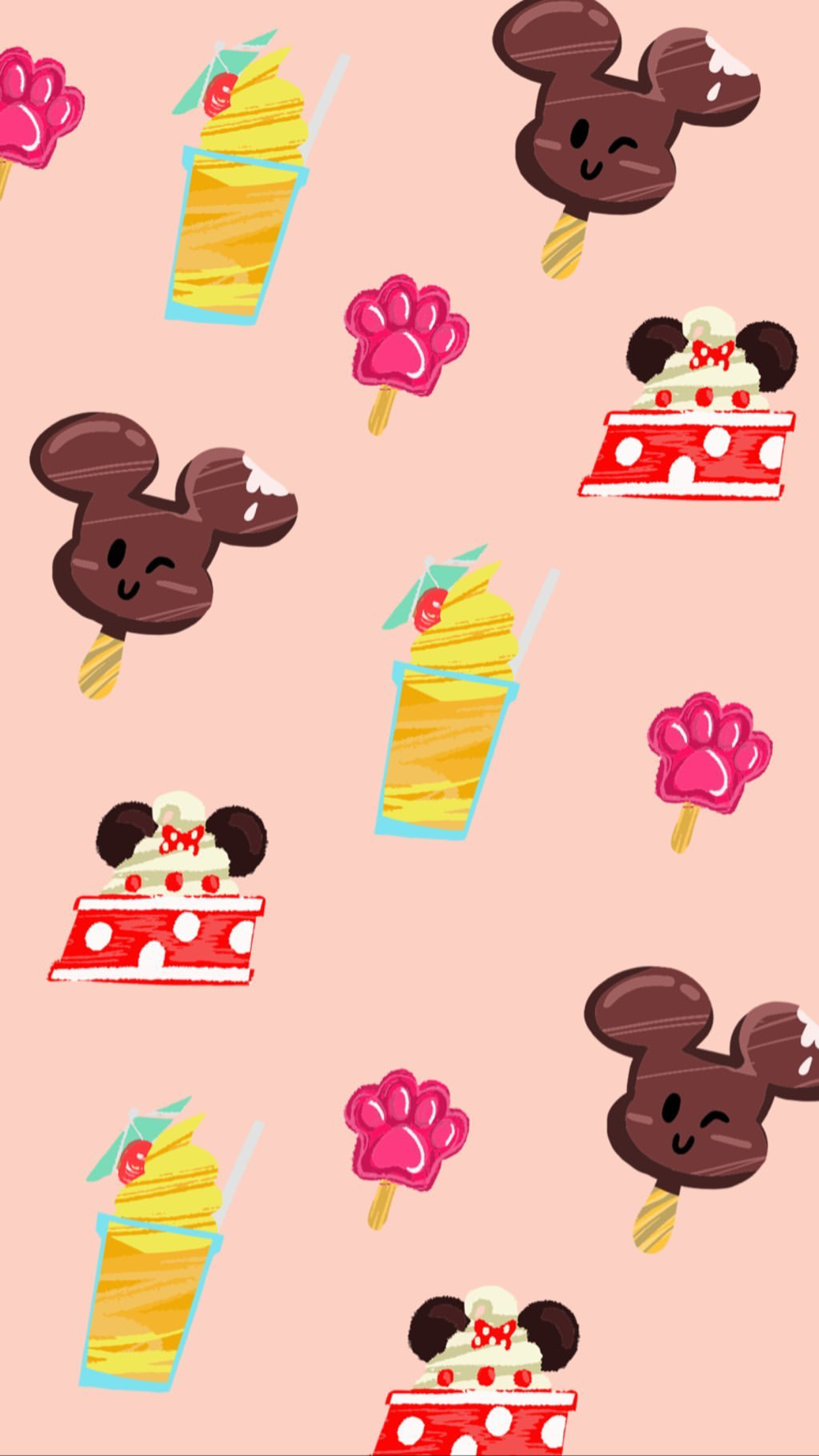 1250x2210 Cute Disney food wallpaper!. Disney, Phone