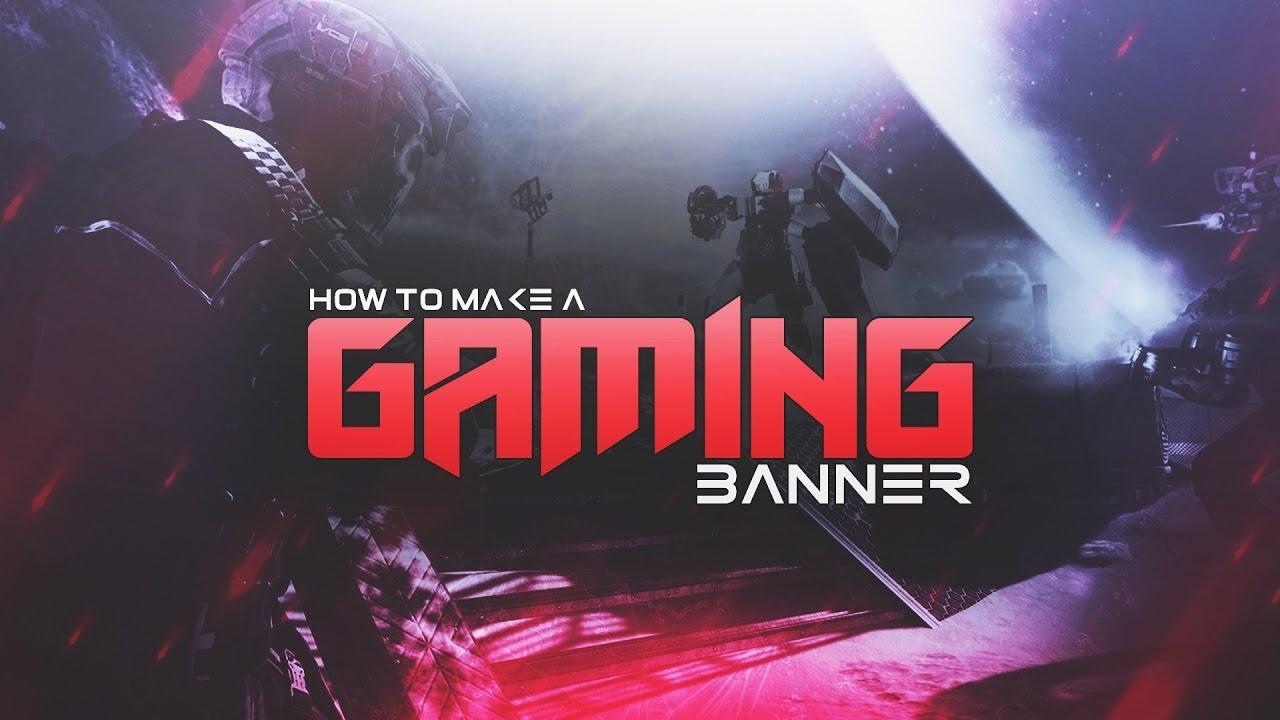 1280x720 How To Make A YouTube Gaming Banner In Photohop CS6 CC! Channel Banner Tutorial! (2016 2017), Desktop