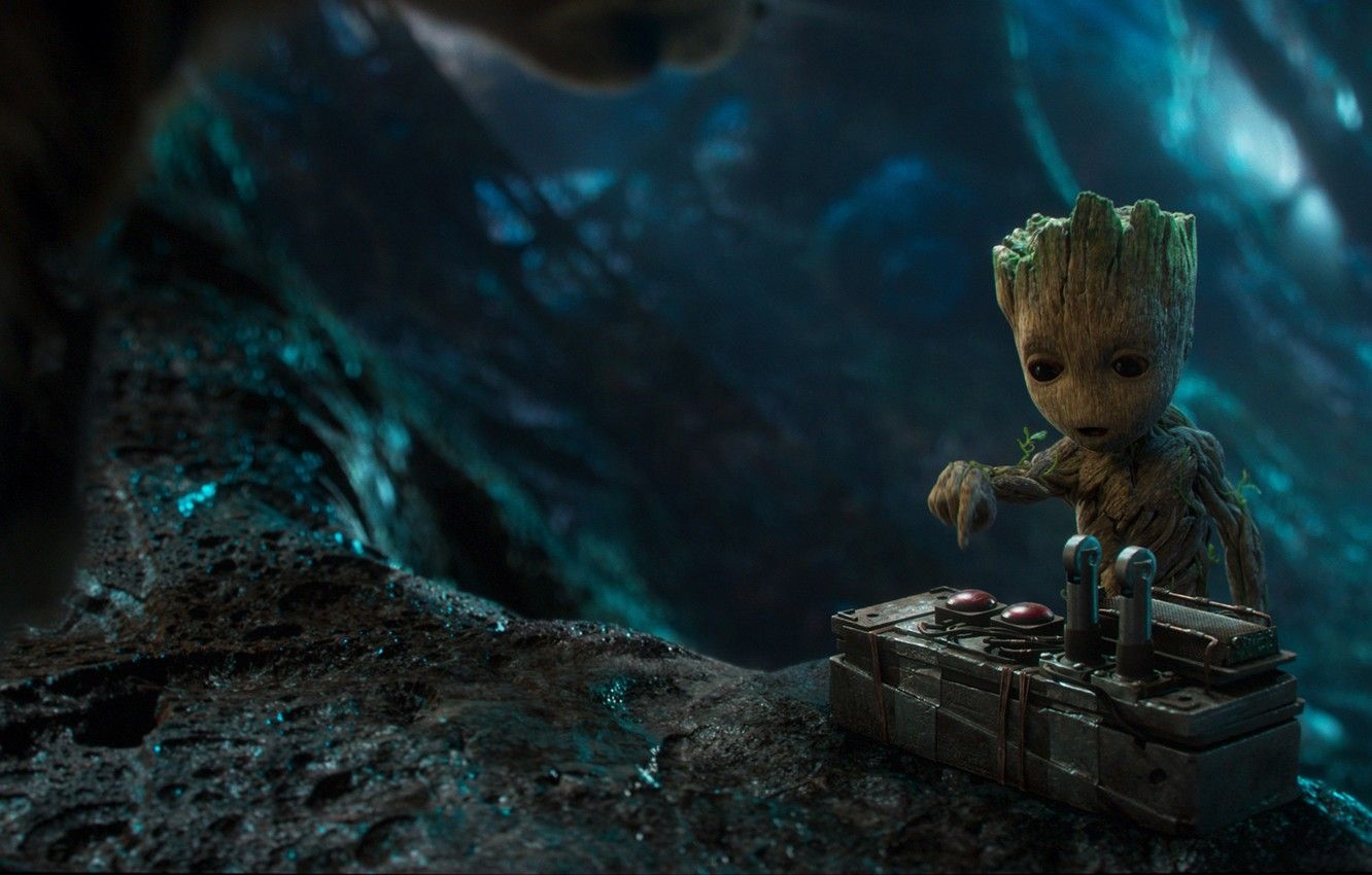 1340x850 Wallpaper marvel, marvel, guardians of the galaxy, Groot, groot, Baby Groot, Guardians of the galaxy vol.2 image for desktop, section фильмы, Desktop