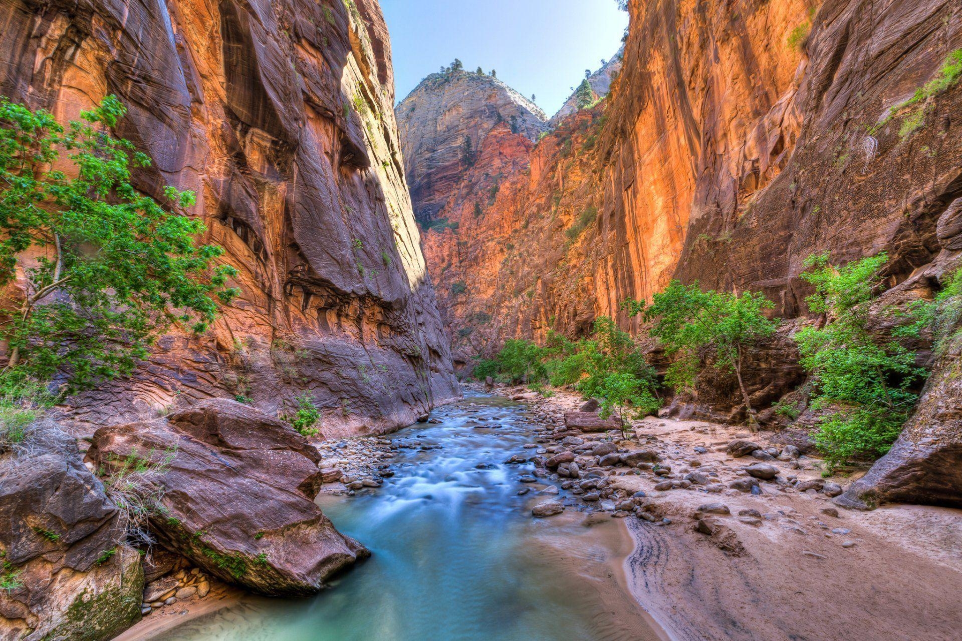 1920x1290 zion national park united states utah rock canyon river stones, Desktop